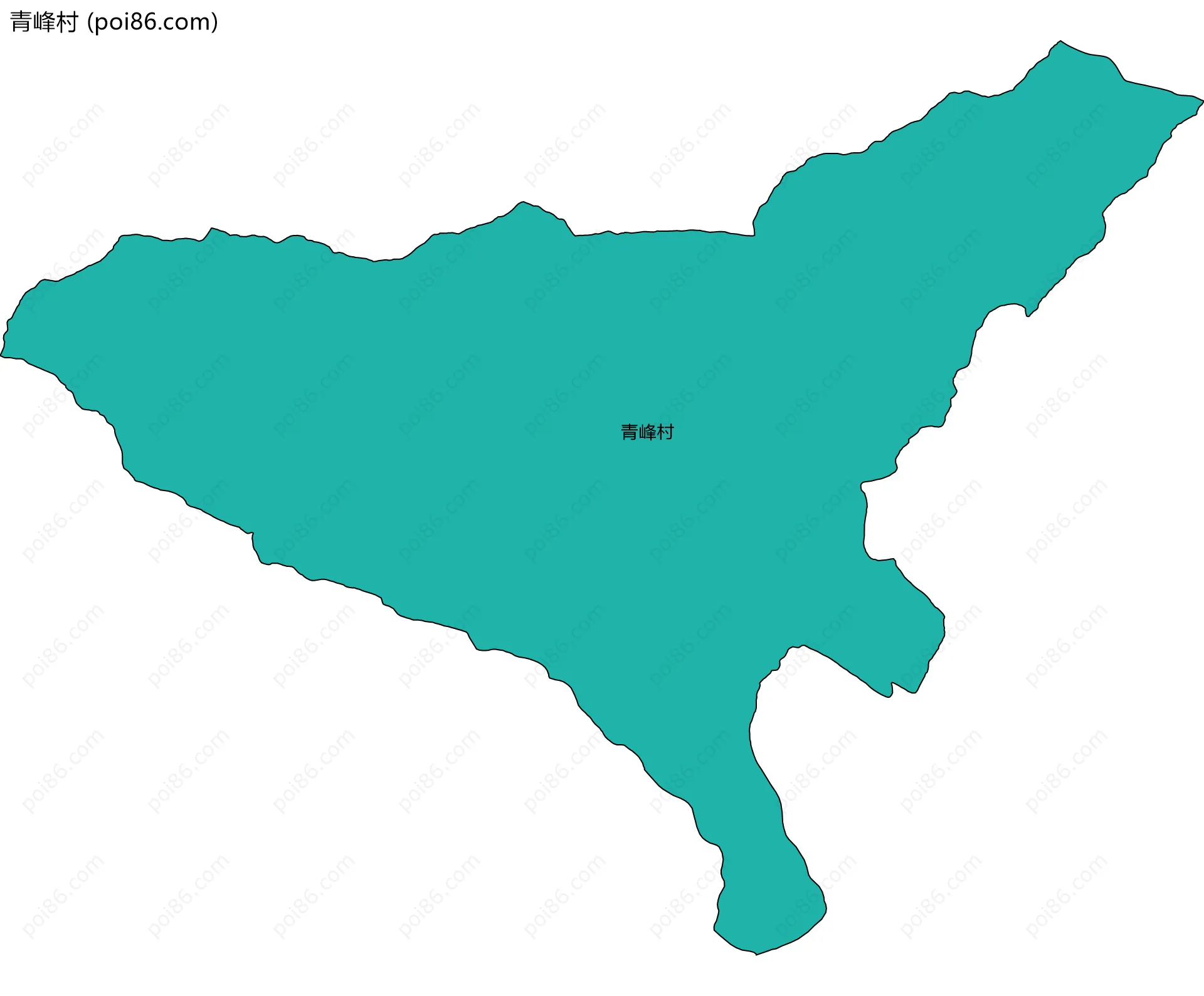 青峰村边界地图