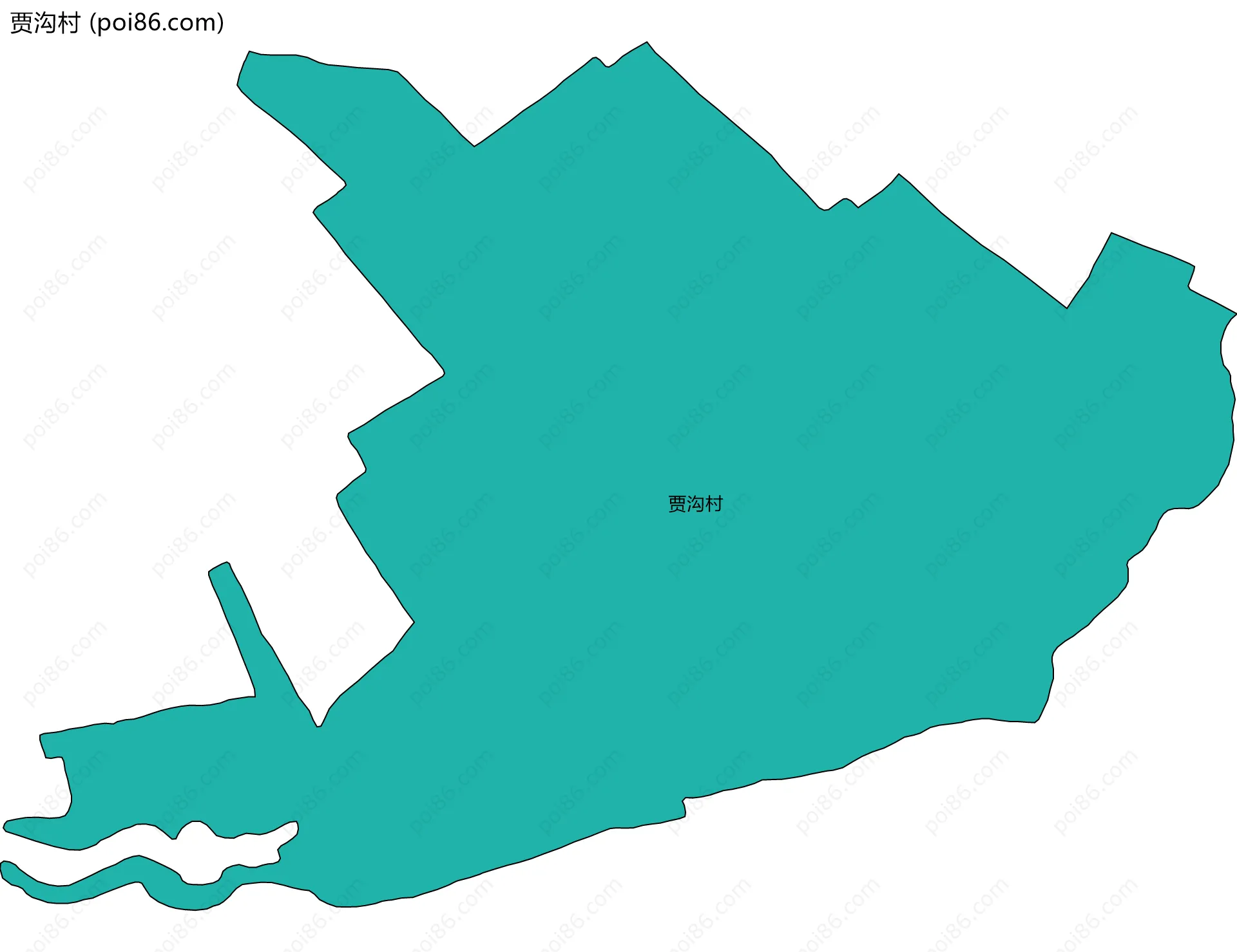 贾沟村边界地图
