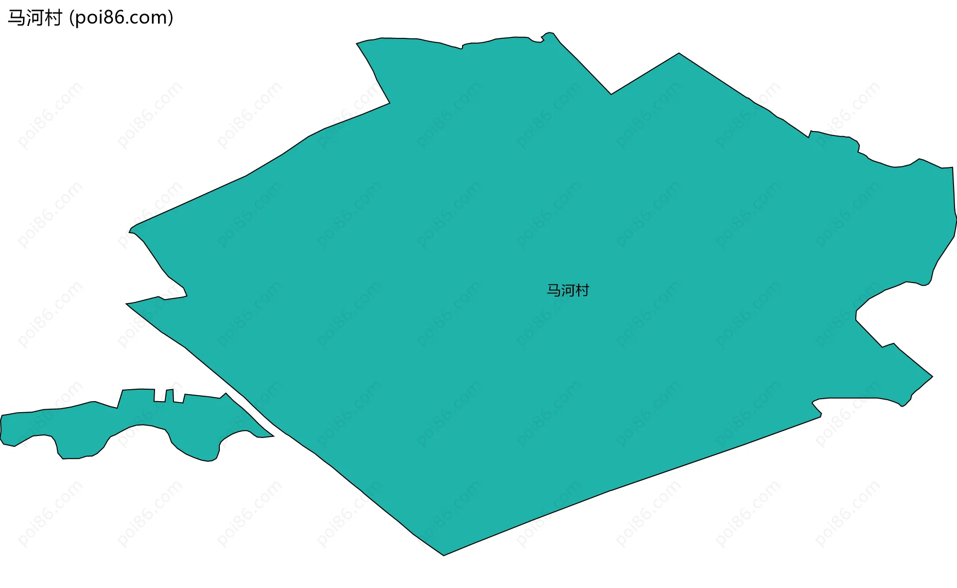 马河村边界地图