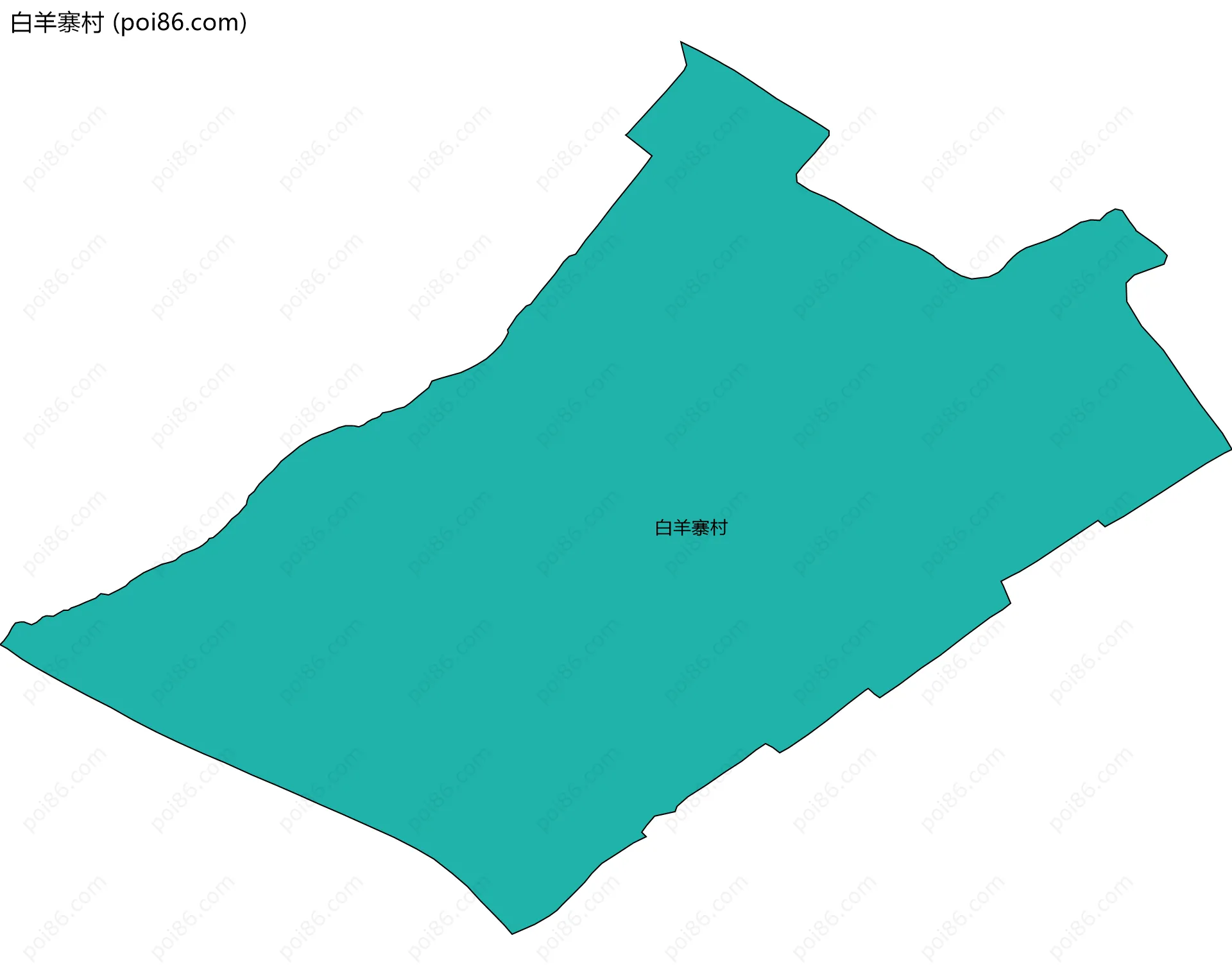 白羊寨村边界地图
