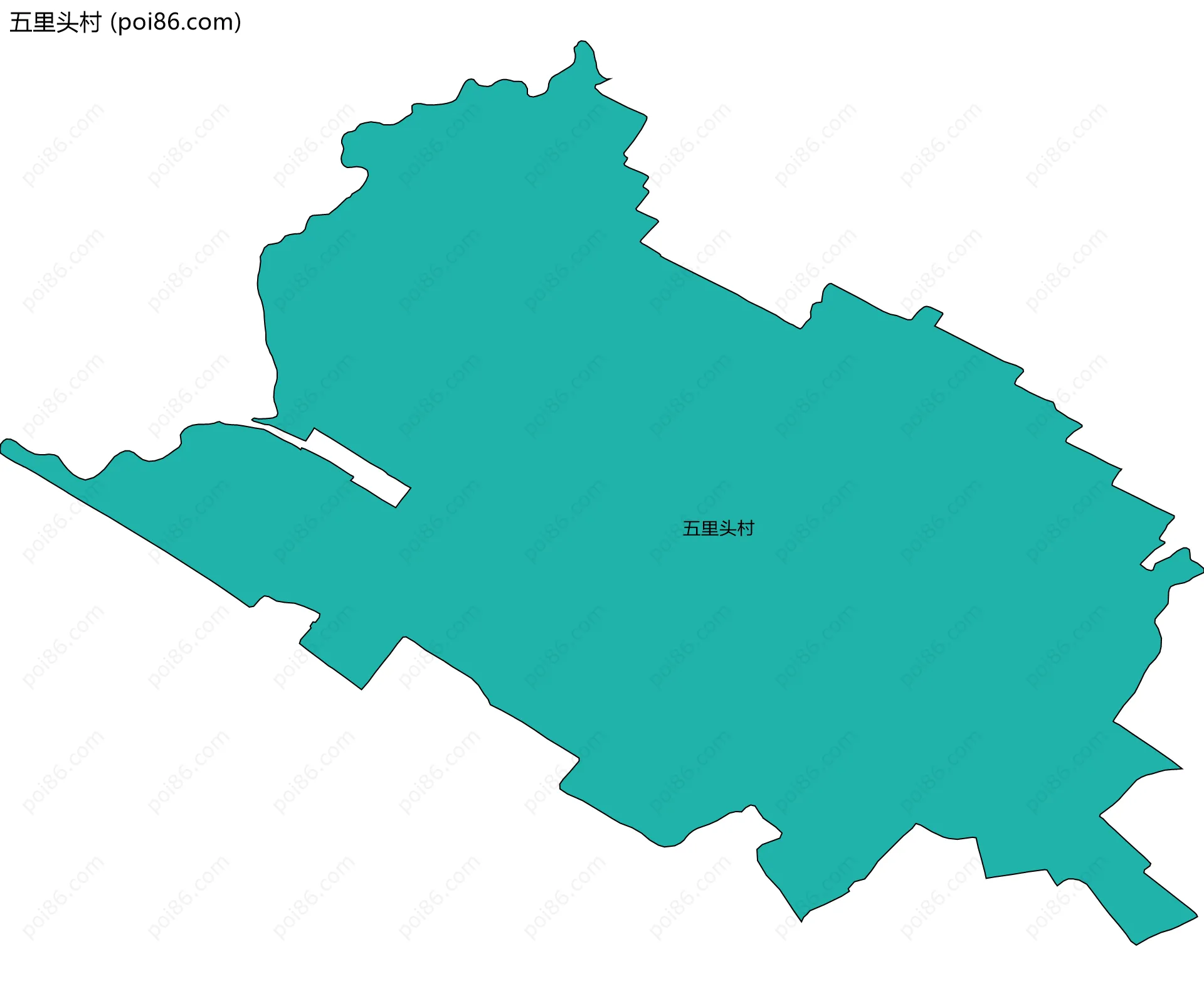 五里头村边界地图