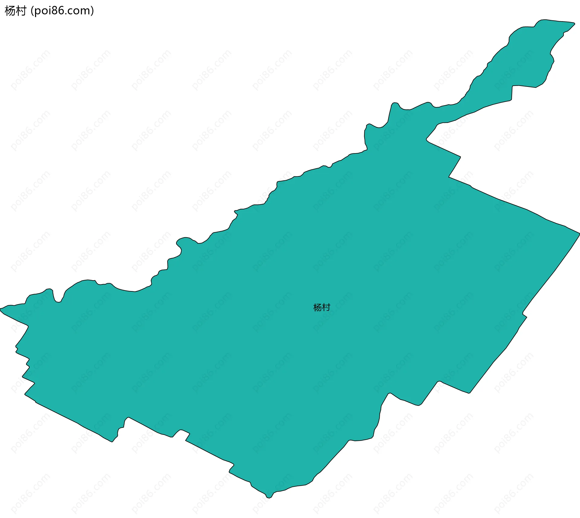 杨村边界地图