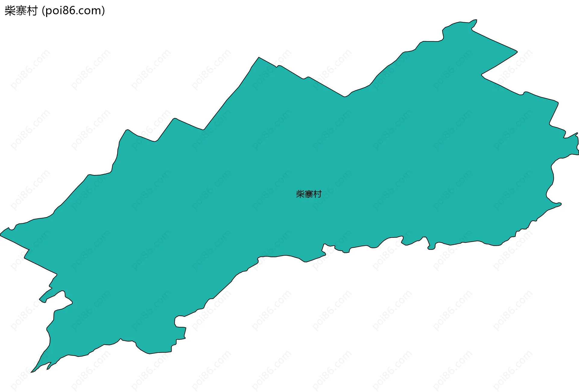 柴寨村边界地图