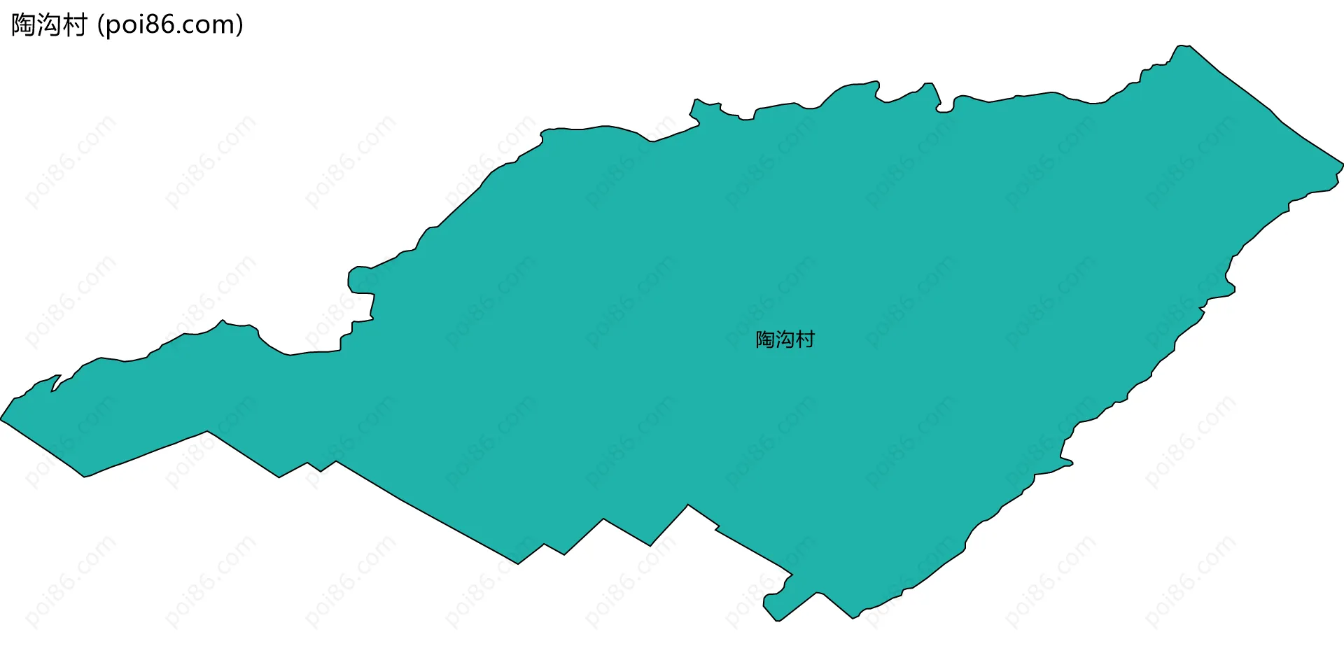 陶沟村边界地图