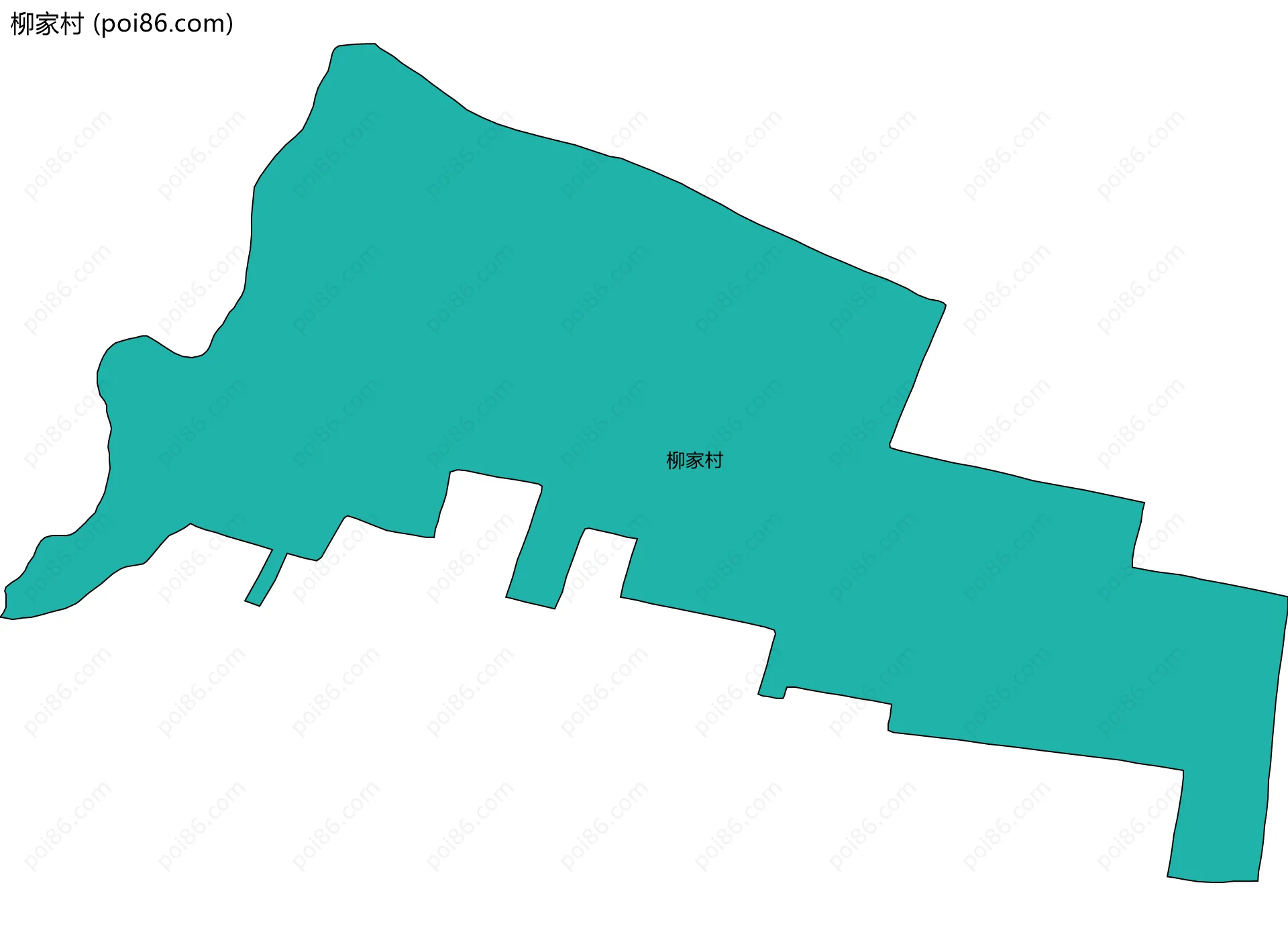 柳家村边界地图