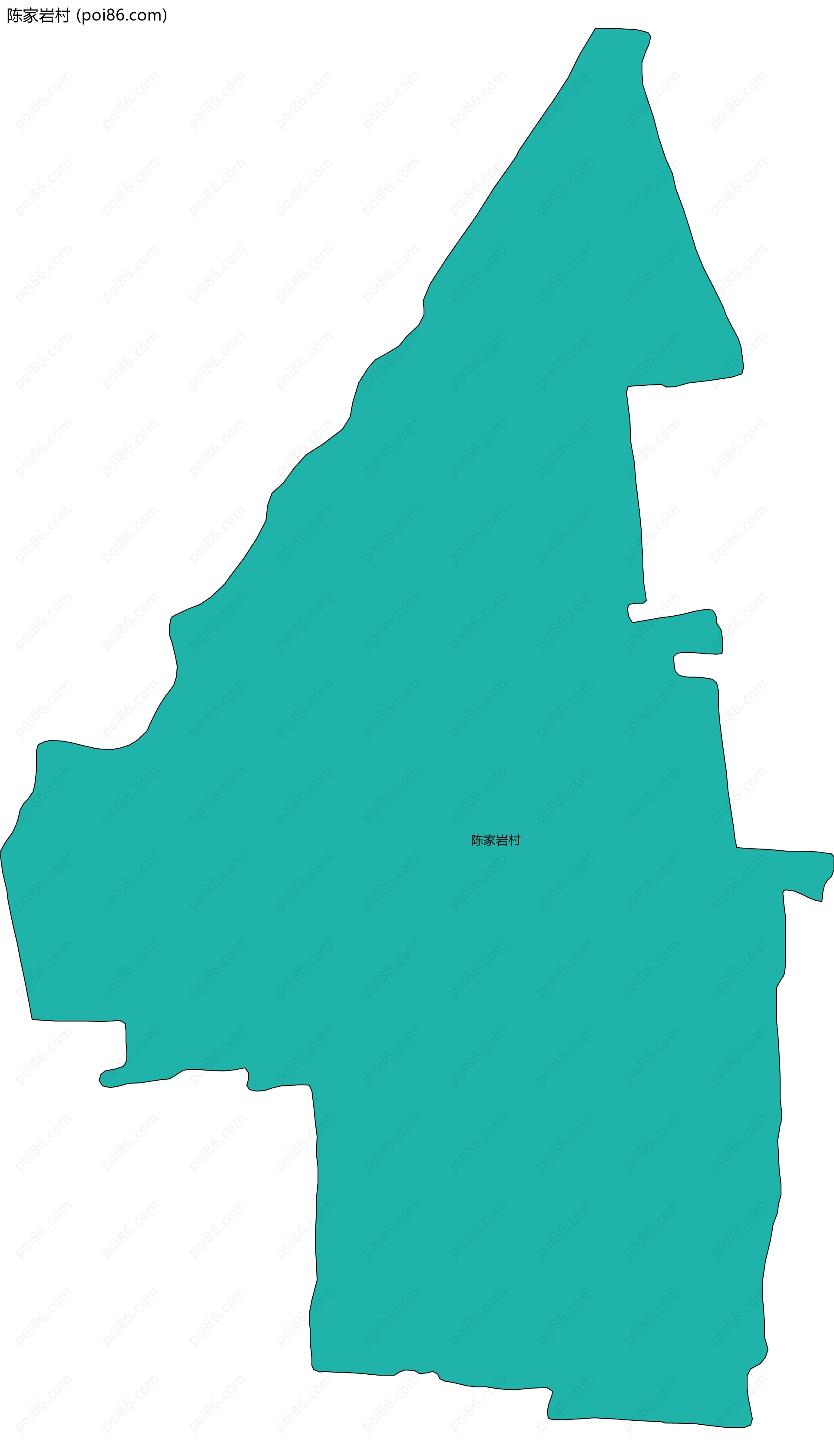 陈家岩村边界地图