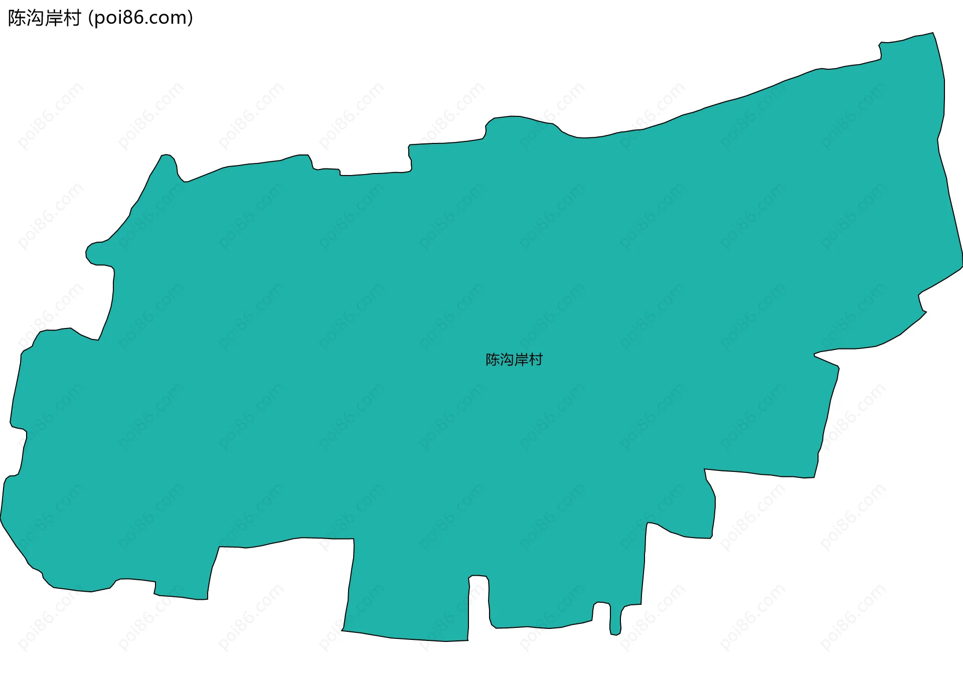 陈沟岸村边界地图