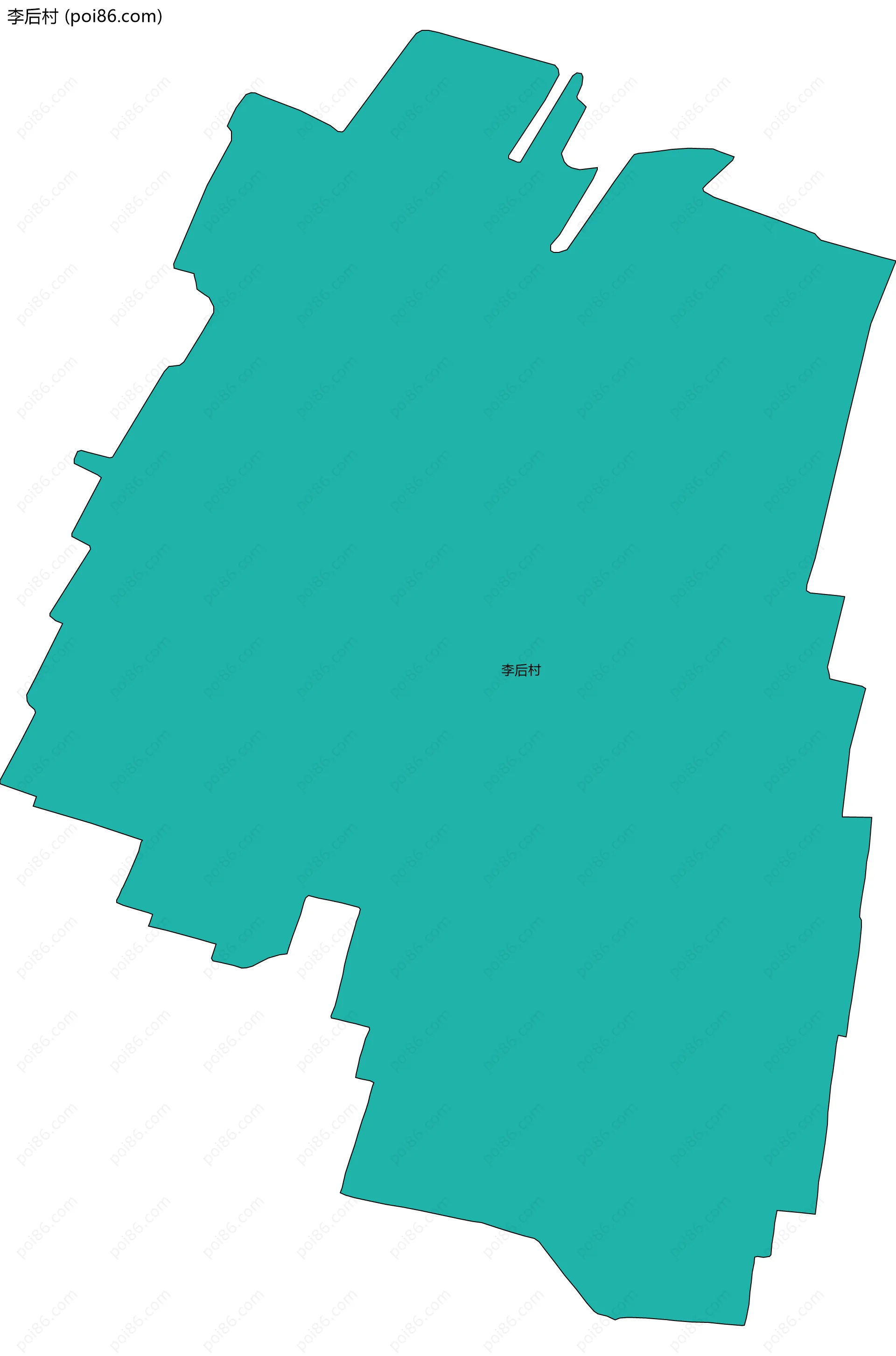 李后村边界地图