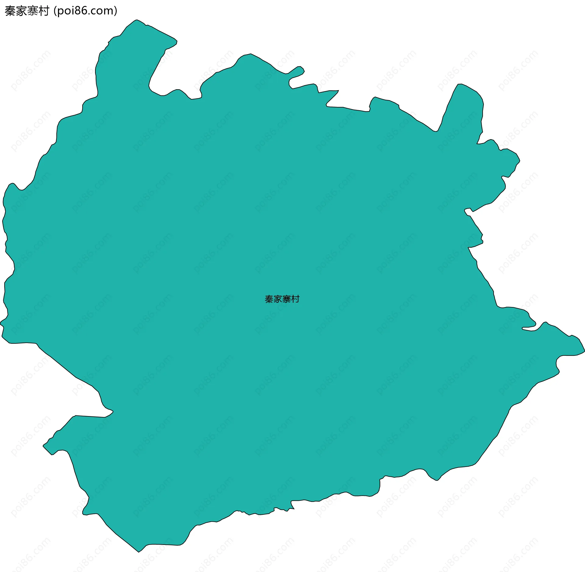 秦家寨村边界地图