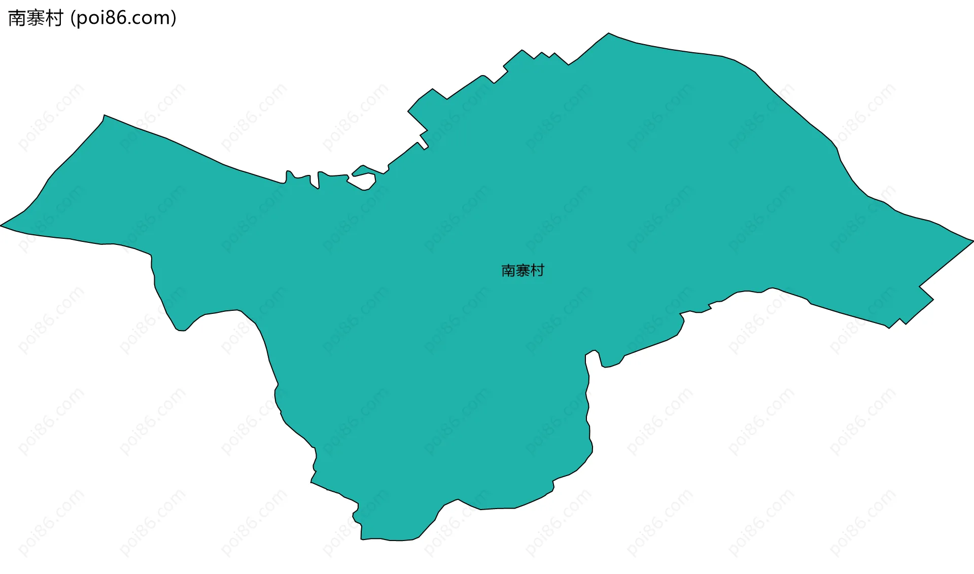 南寨村边界地图