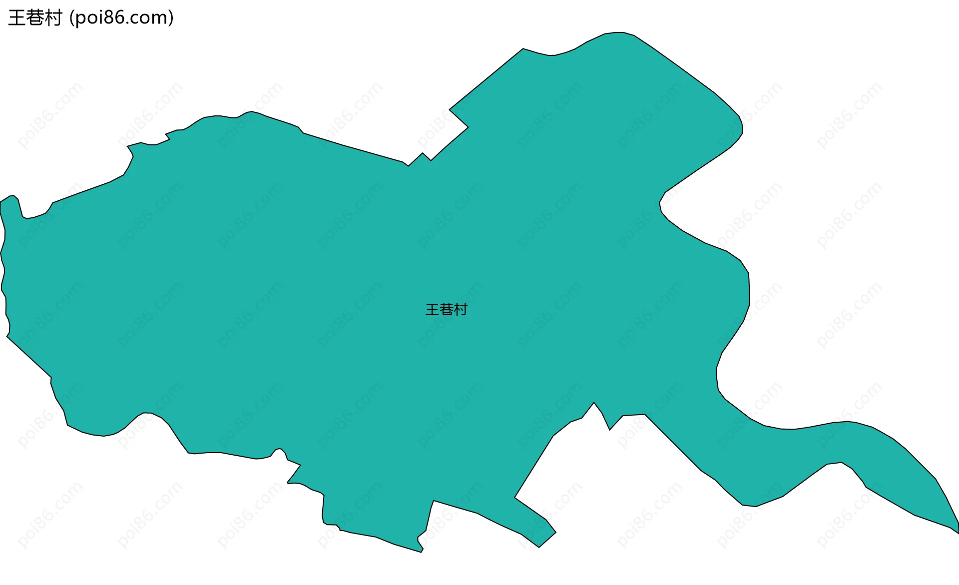 王巷村边界地图