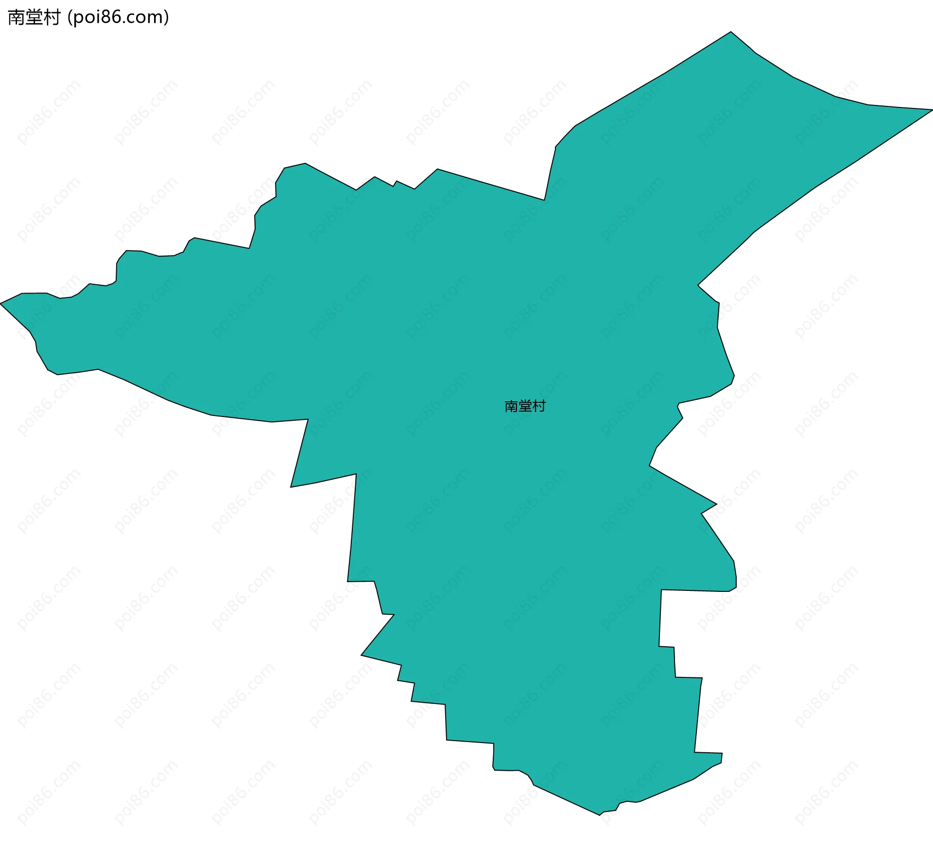 南堂村边界地图