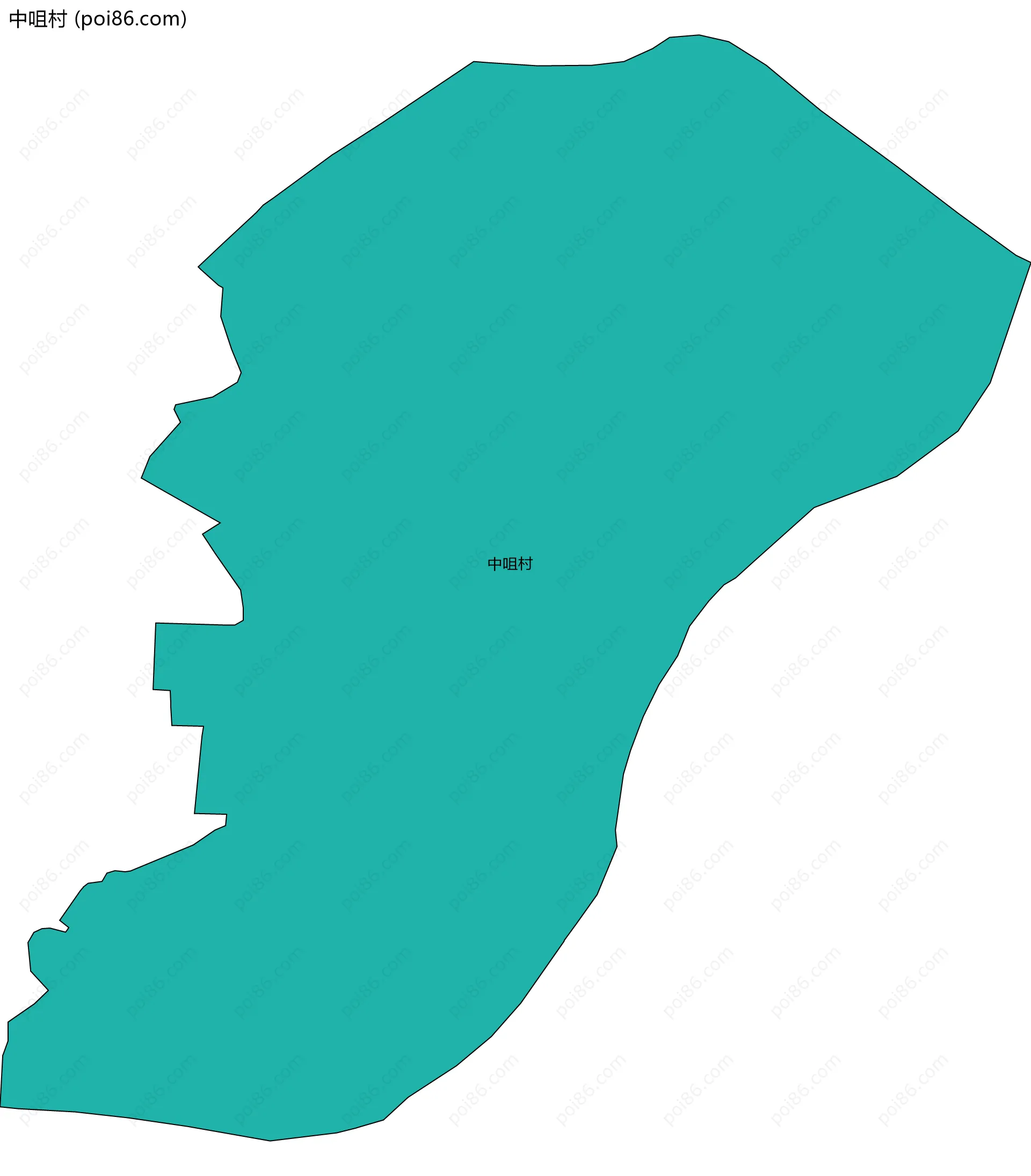 中咀村边界地图