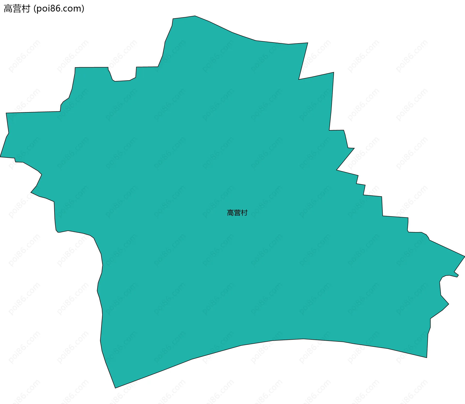 高营村边界地图