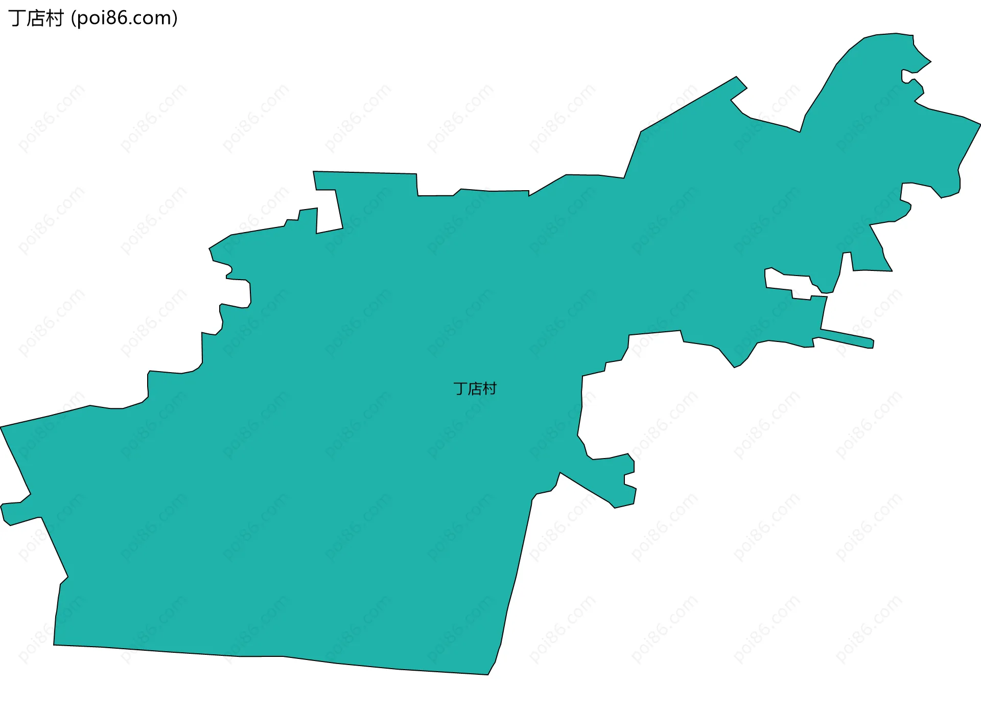 丁店村边界地图
