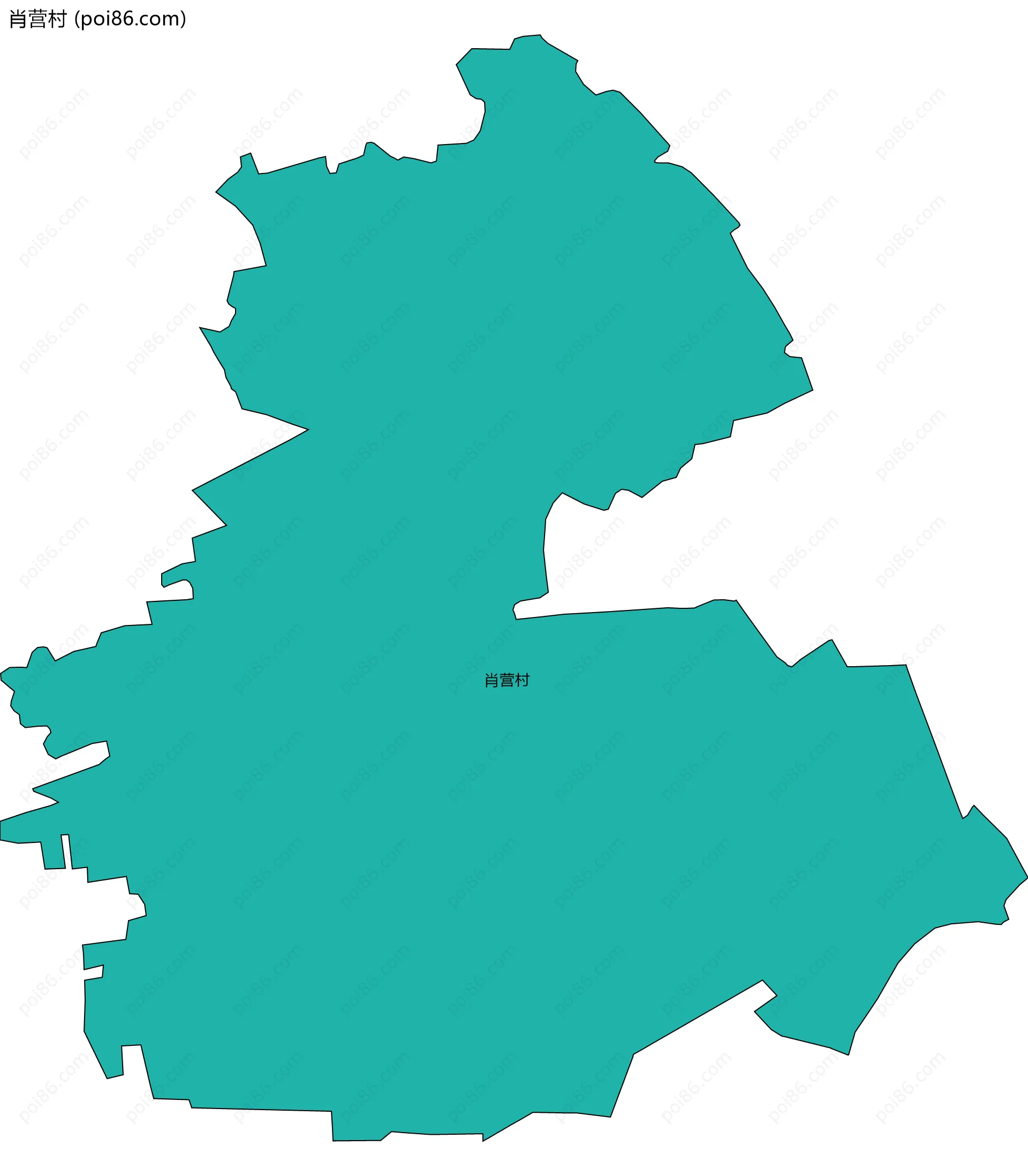 肖营村边界地图