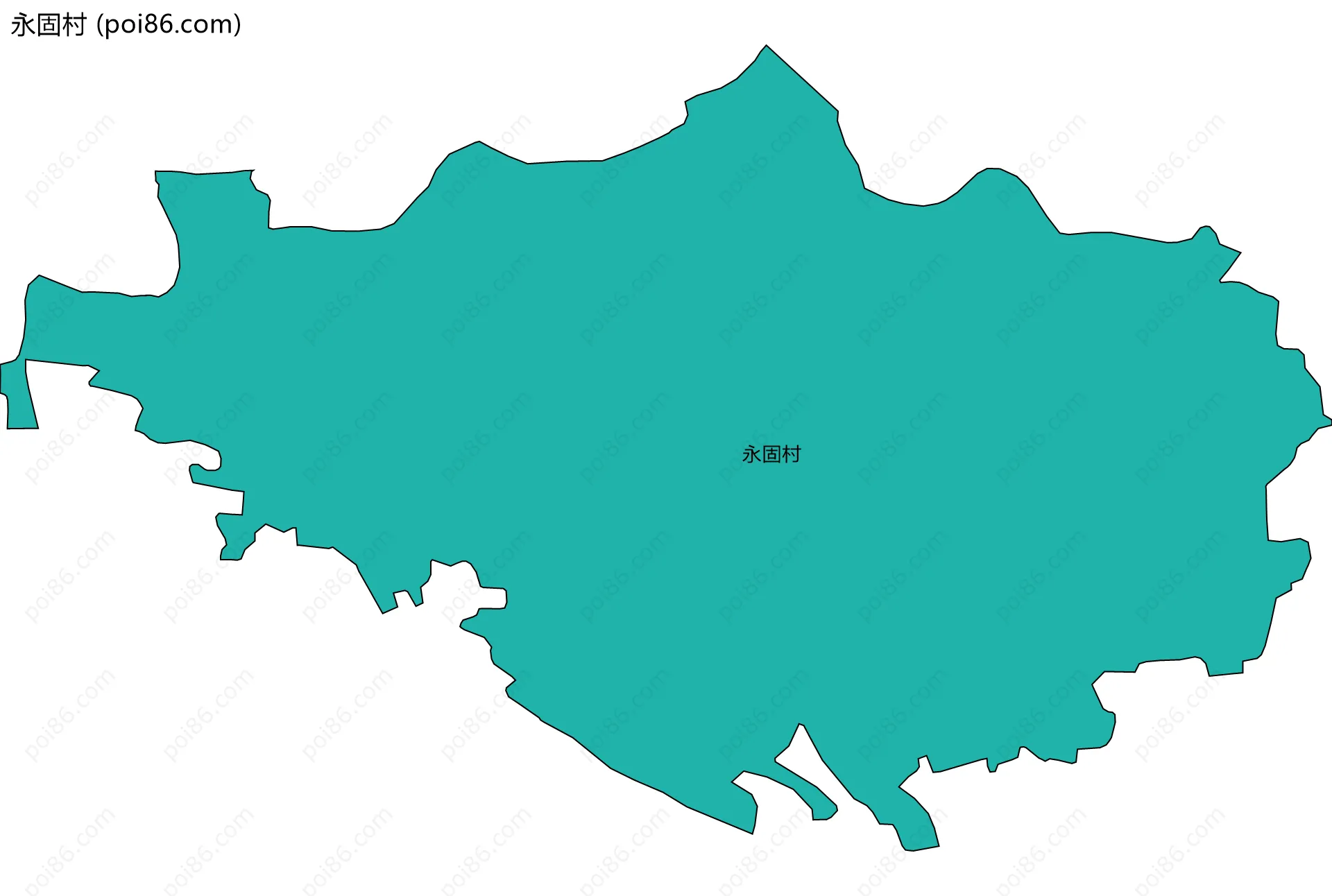 永固村边界地图