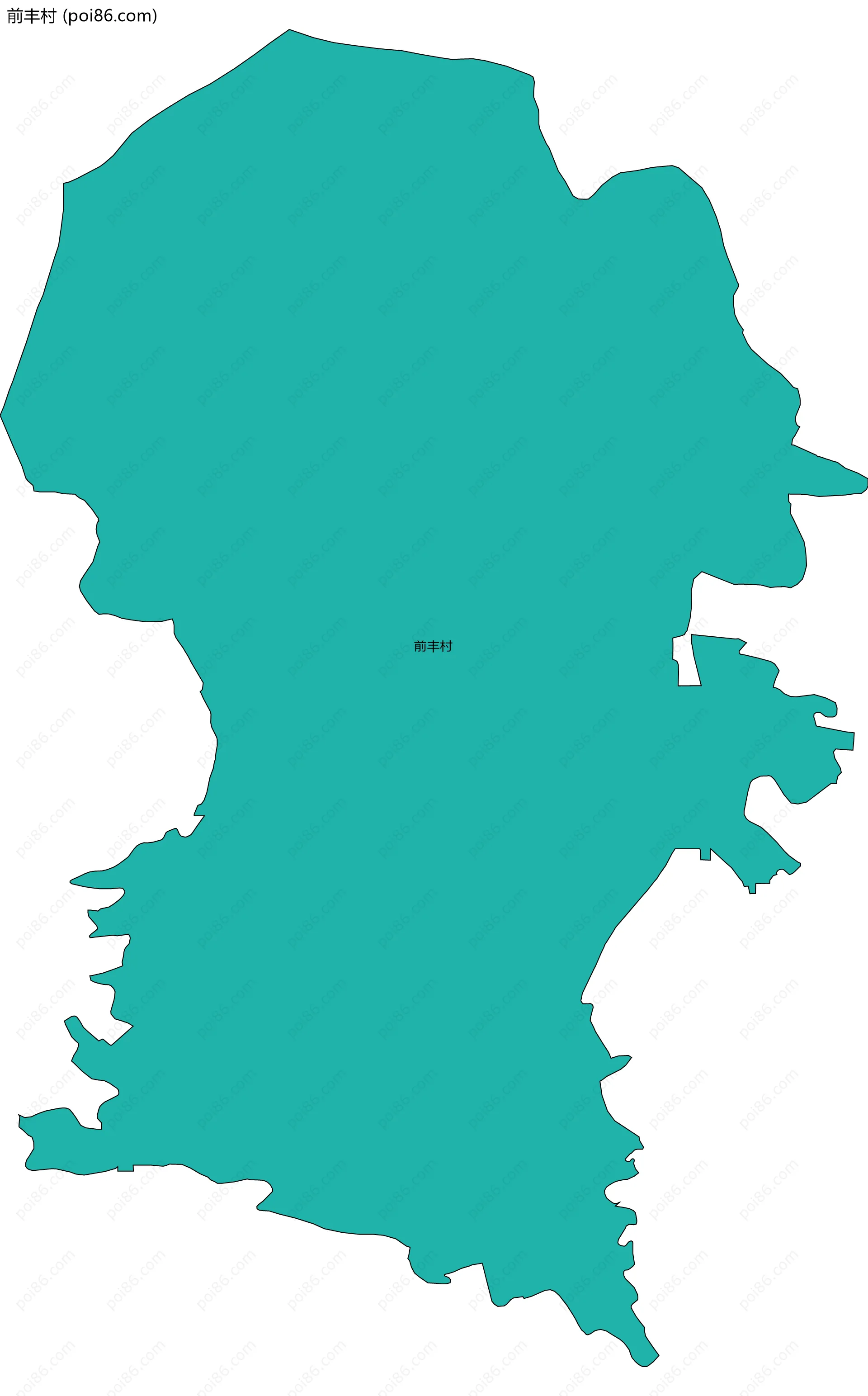 前丰村边界地图