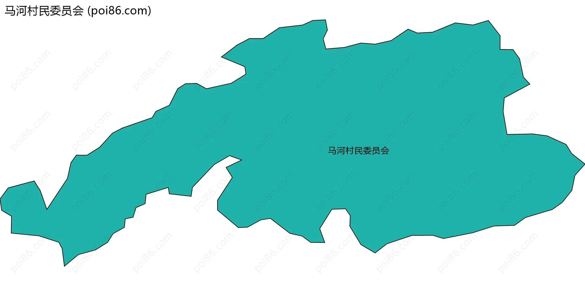 马河村民委员会边界地图