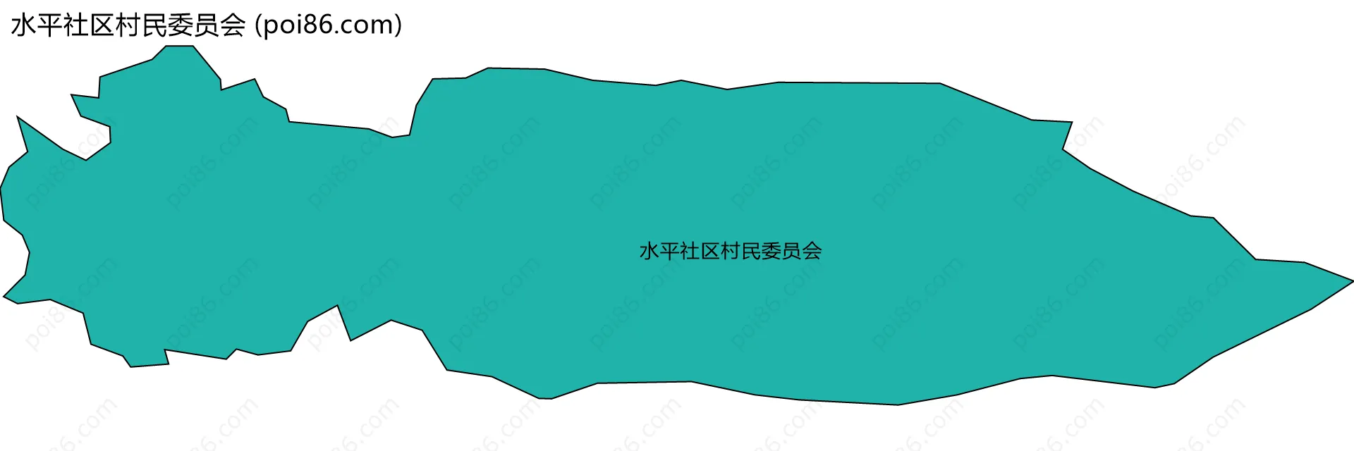 水平社区村民委员会边界地图