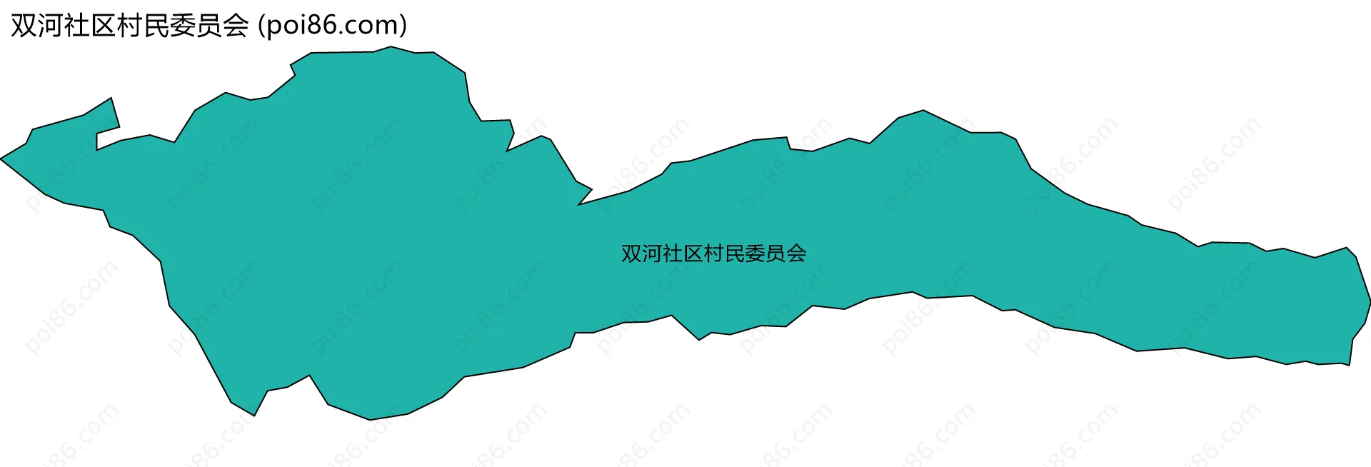 双河社区村民委员会边界地图