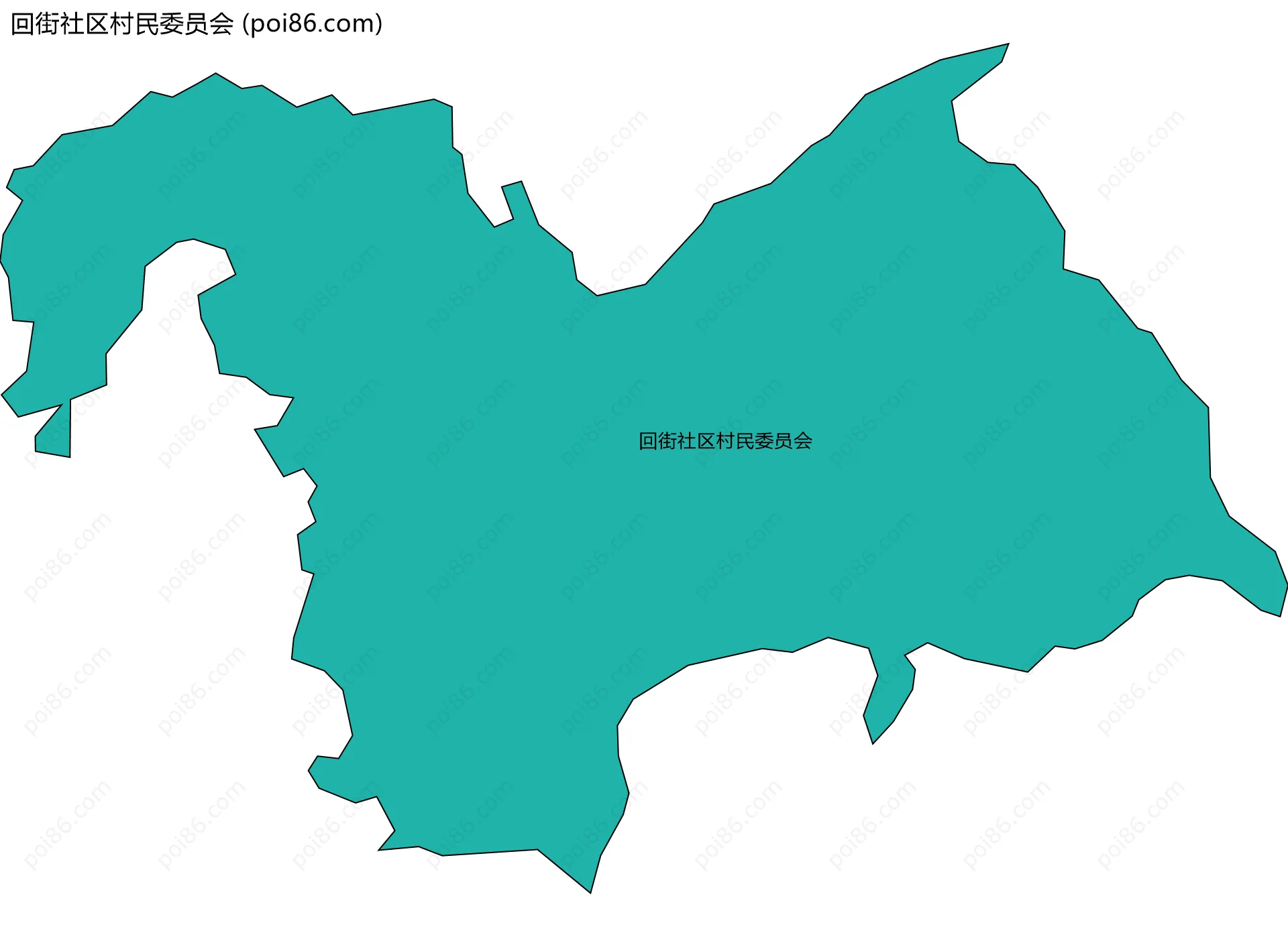 回街社区村民委员会边界地图