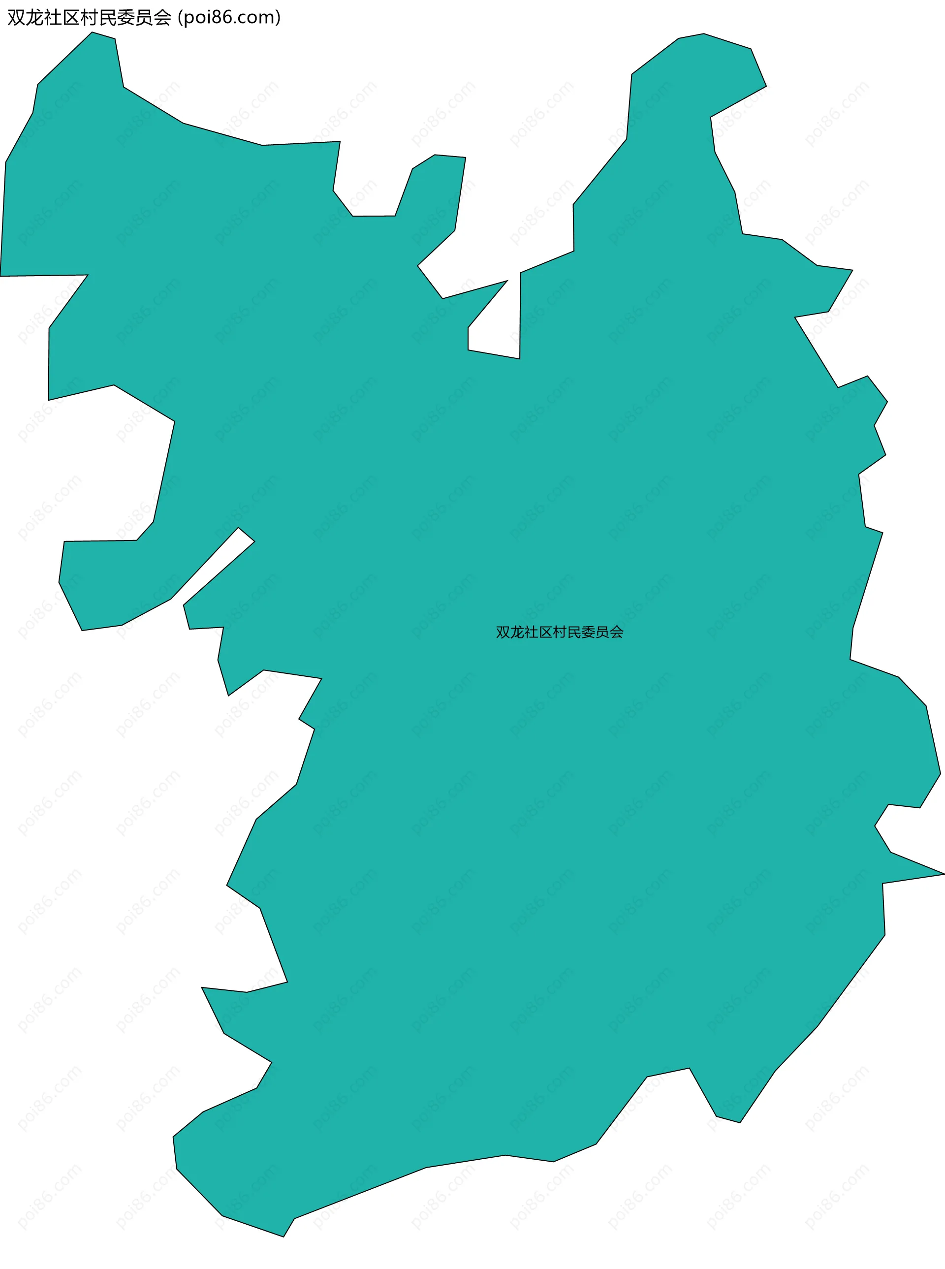双龙社区村民委员会边界地图