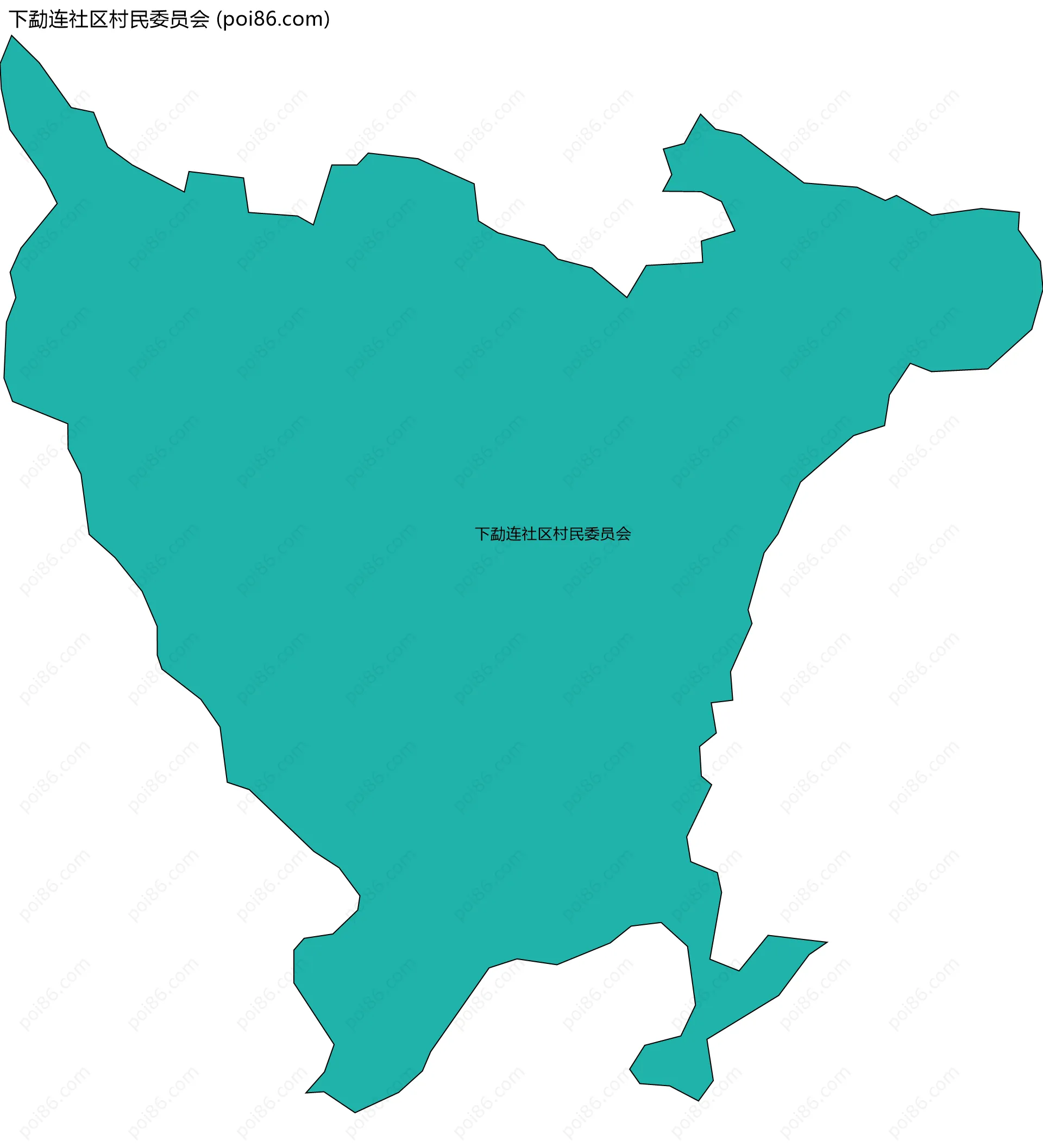 下勐连社区村民委员会边界地图