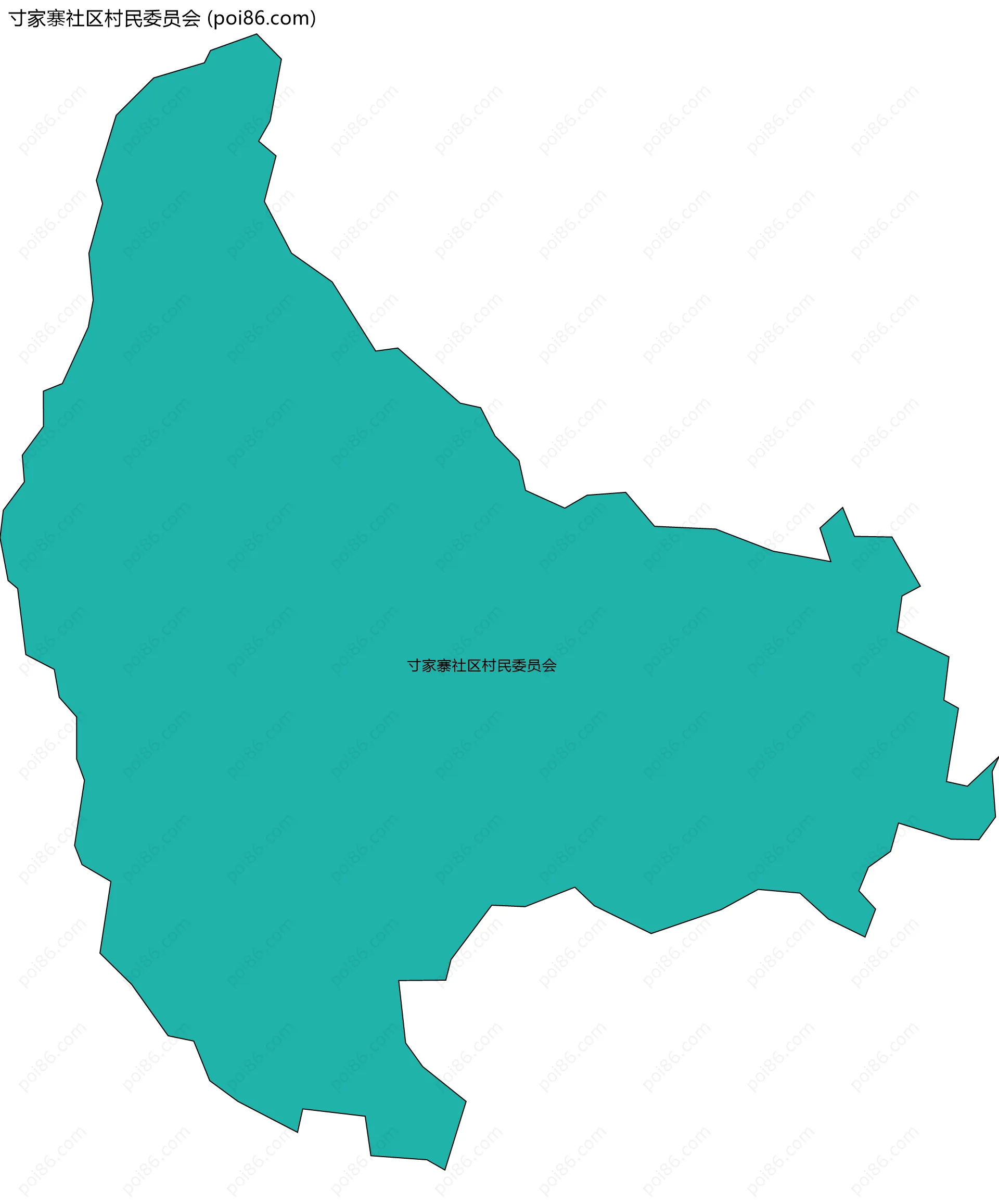 寸家寨社区村民委员会边界地图