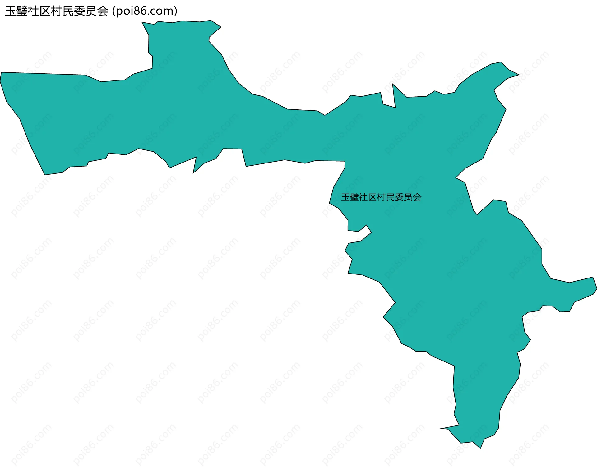 玉璧社区村民委员会边界地图