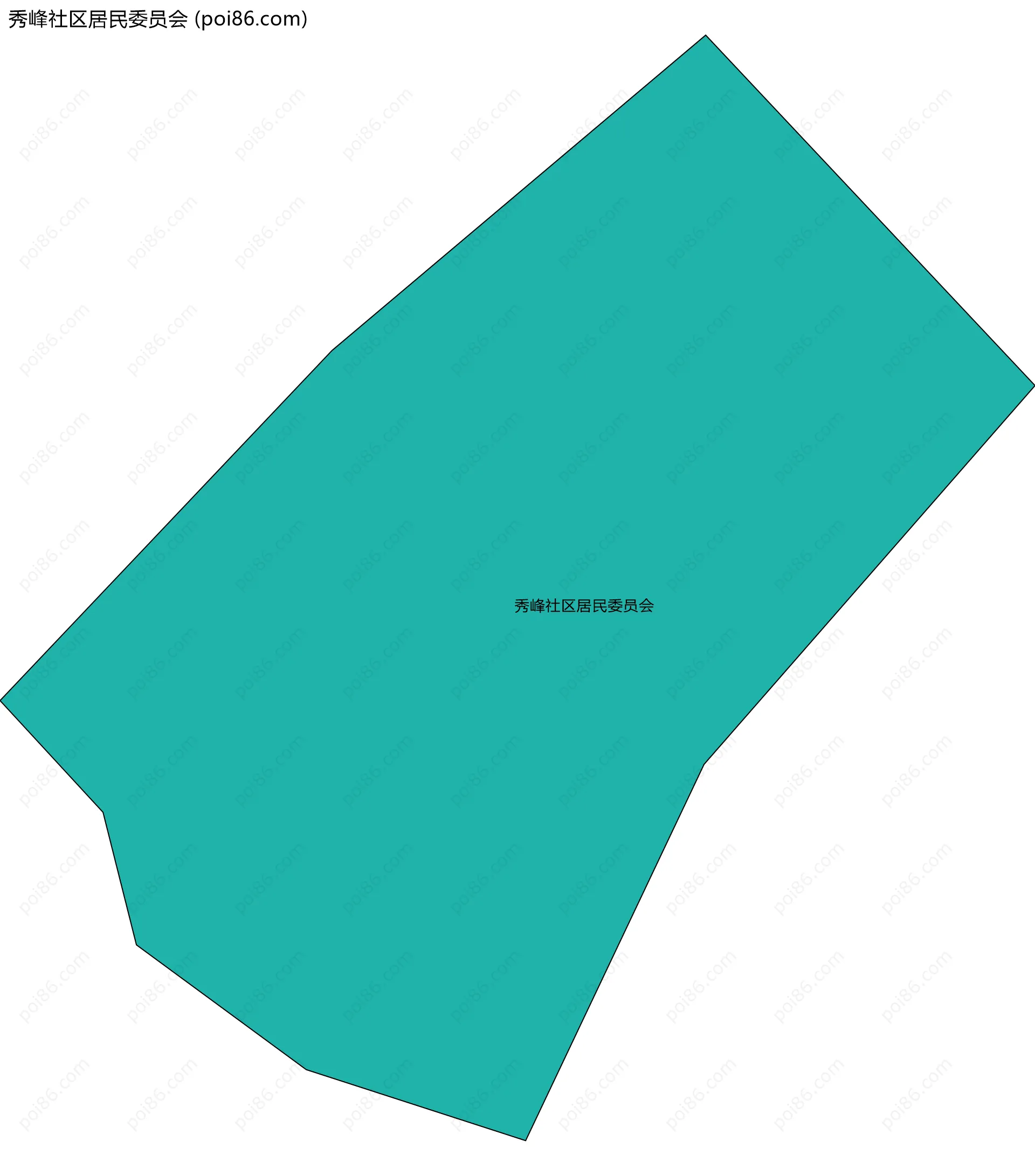 秀峰社区居民委员会边界地图