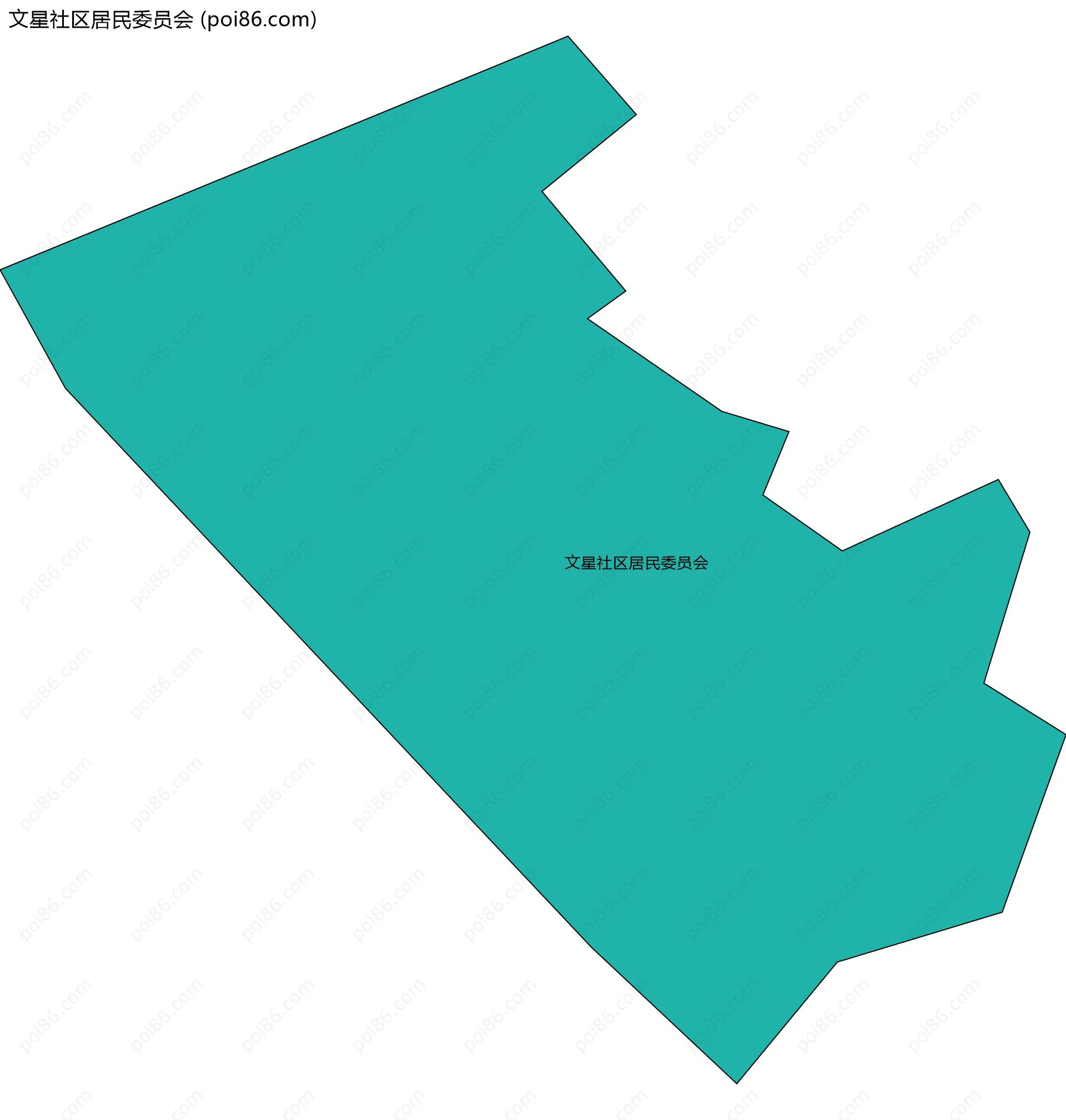 文星社区居民委员会边界地图
