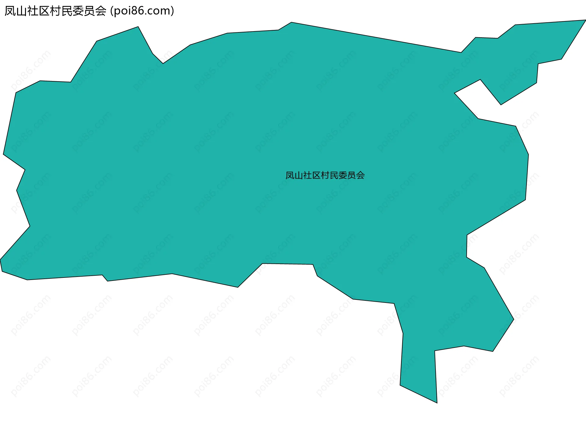 凤山社区村民委员会边界地图