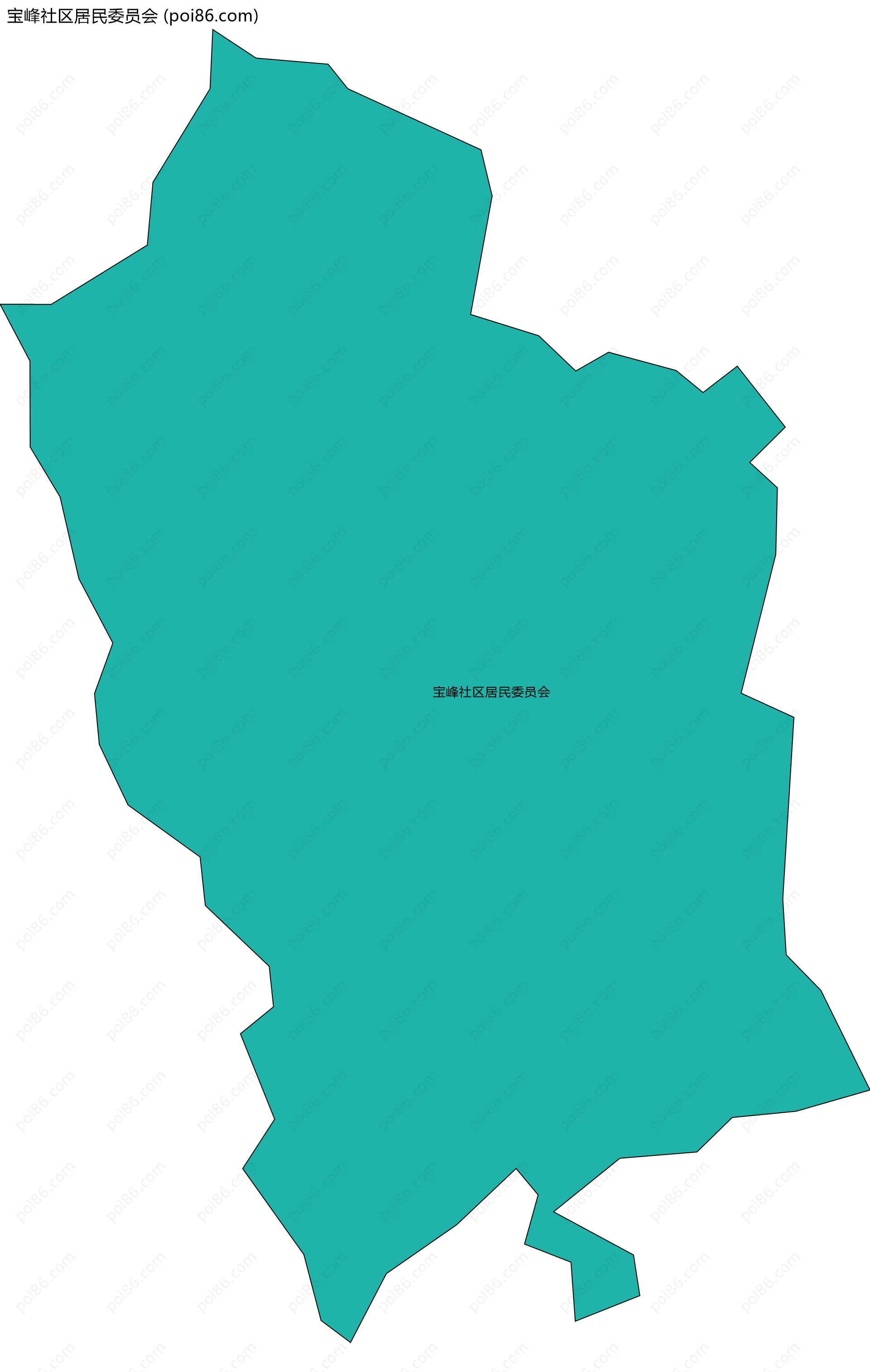 宝峰社区居民委员会边界地图