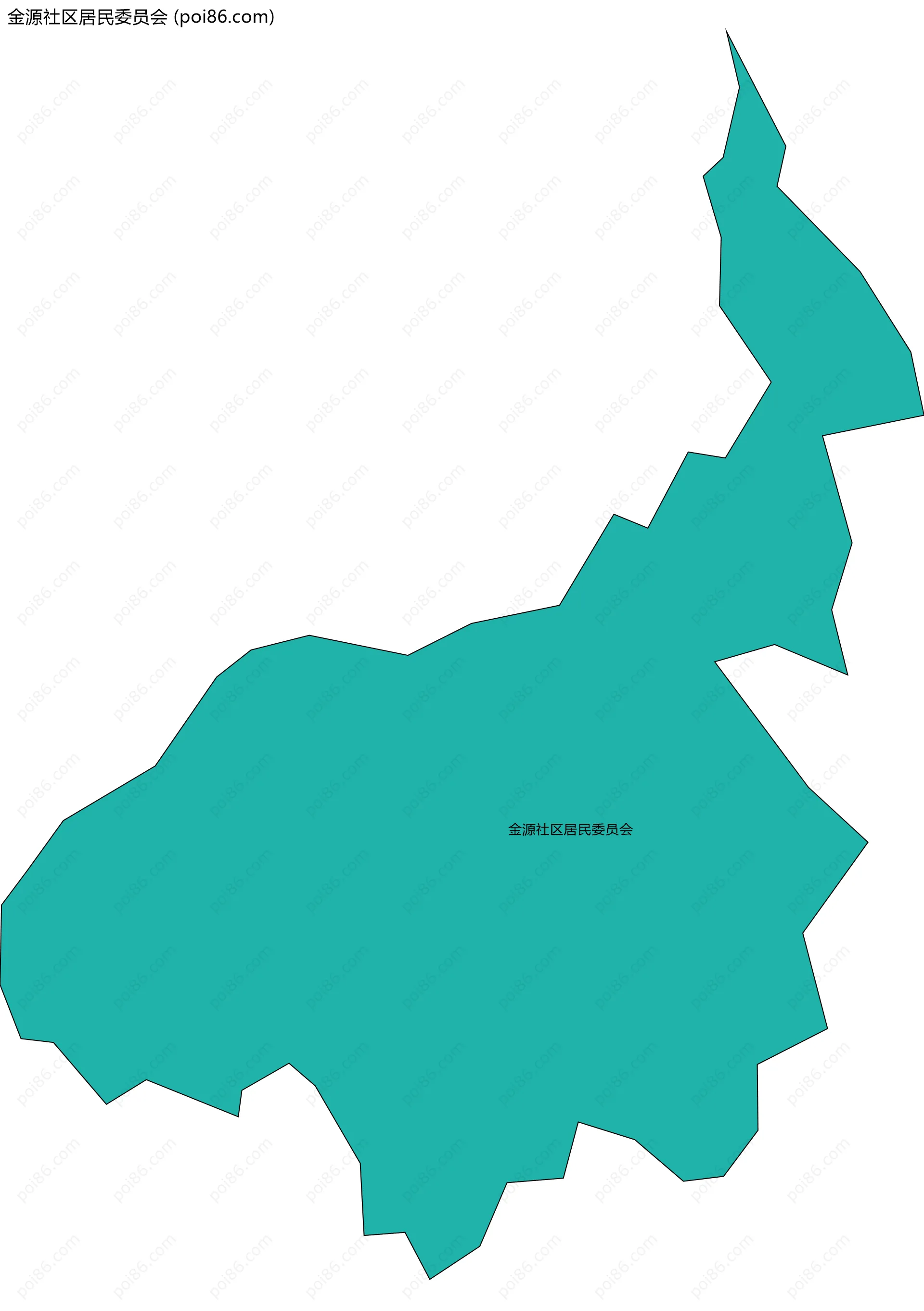 金源社区居民委员会边界地图