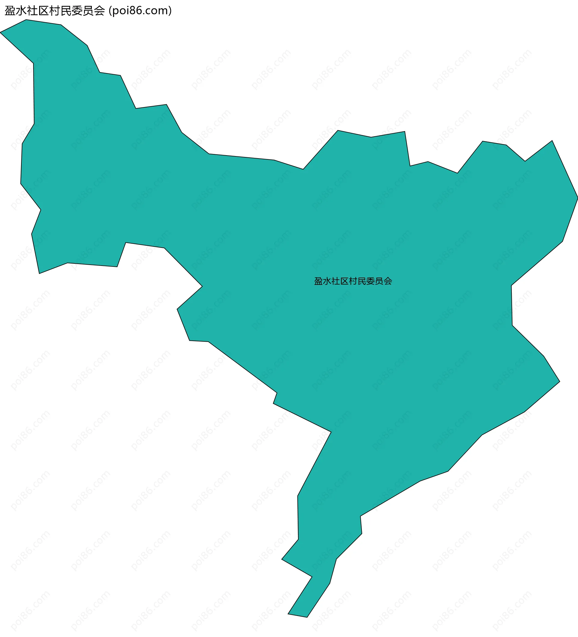 盈水社区村民委员会边界地图