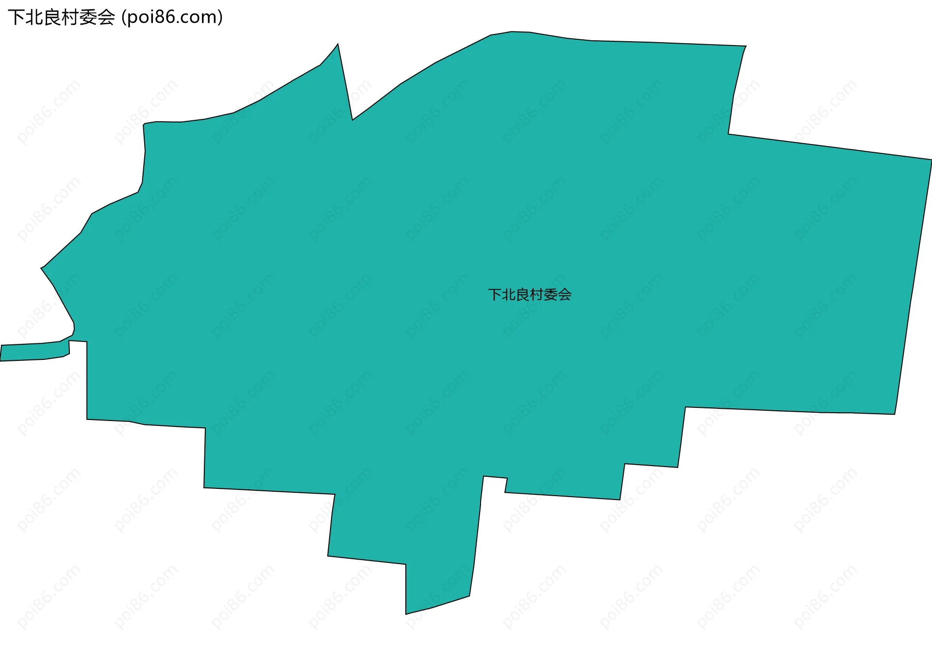下北良村委会边界地图