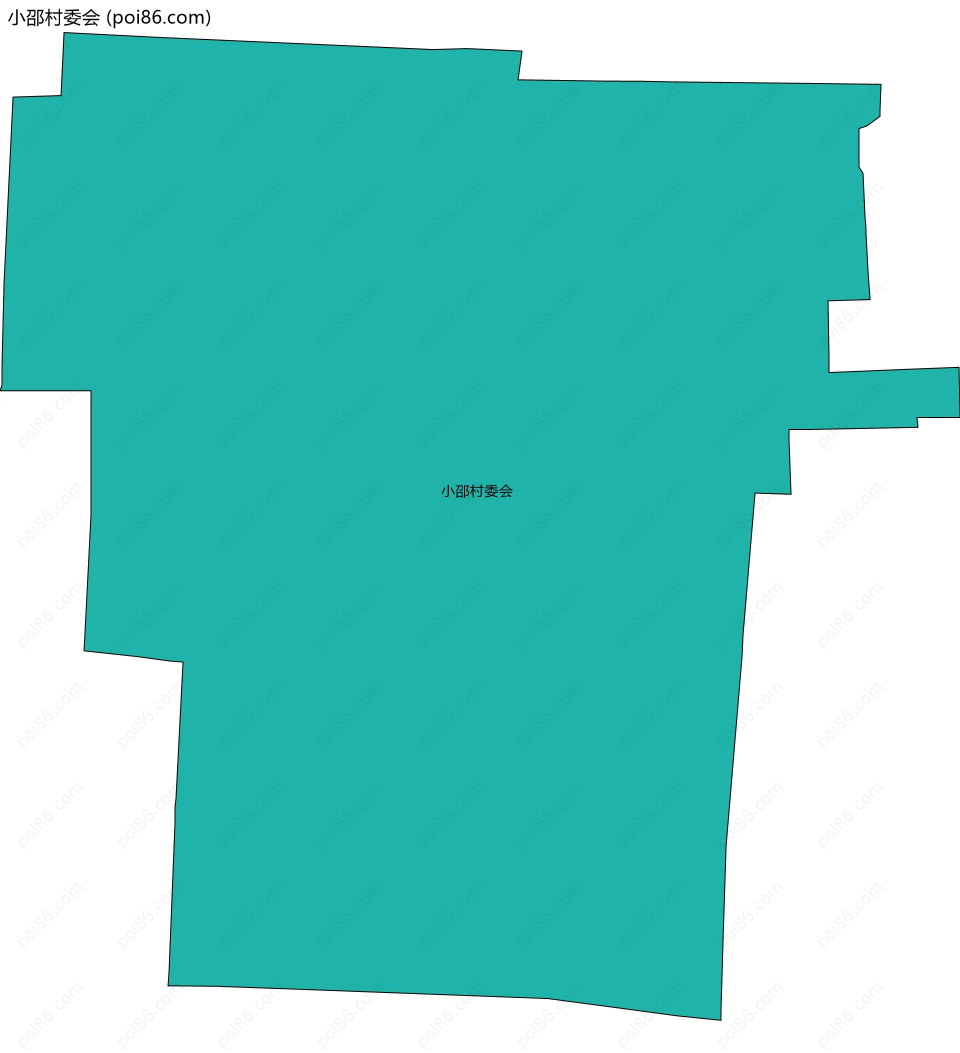 小邵村委会边界地图