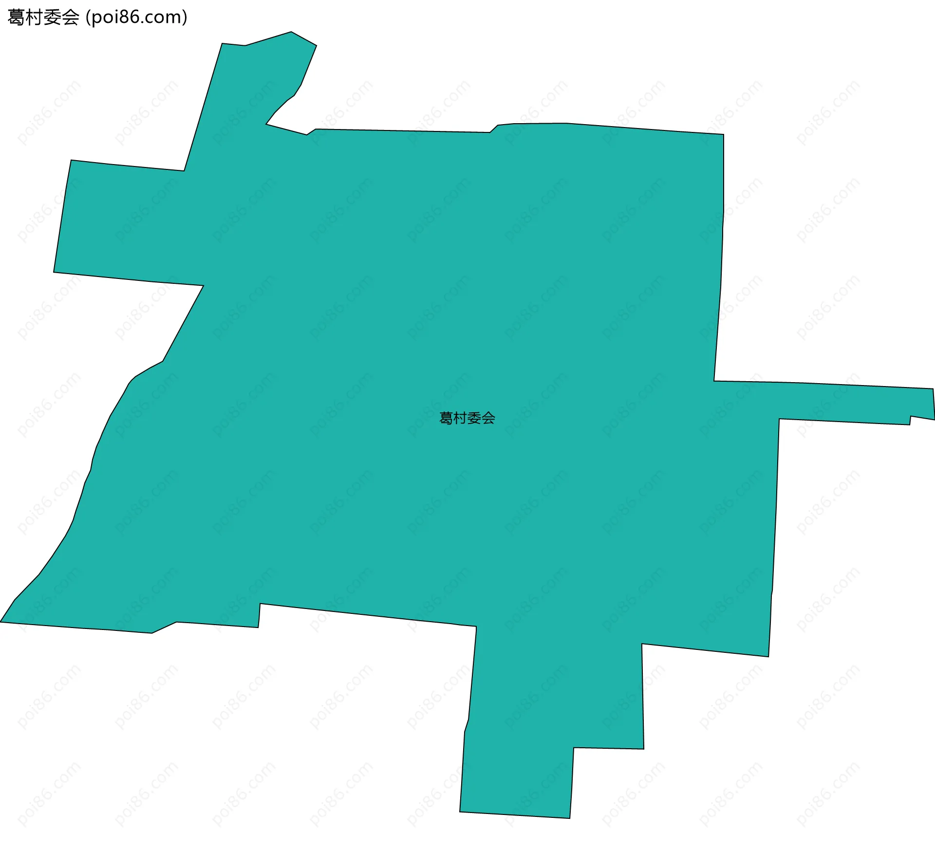 葛村委会边界地图