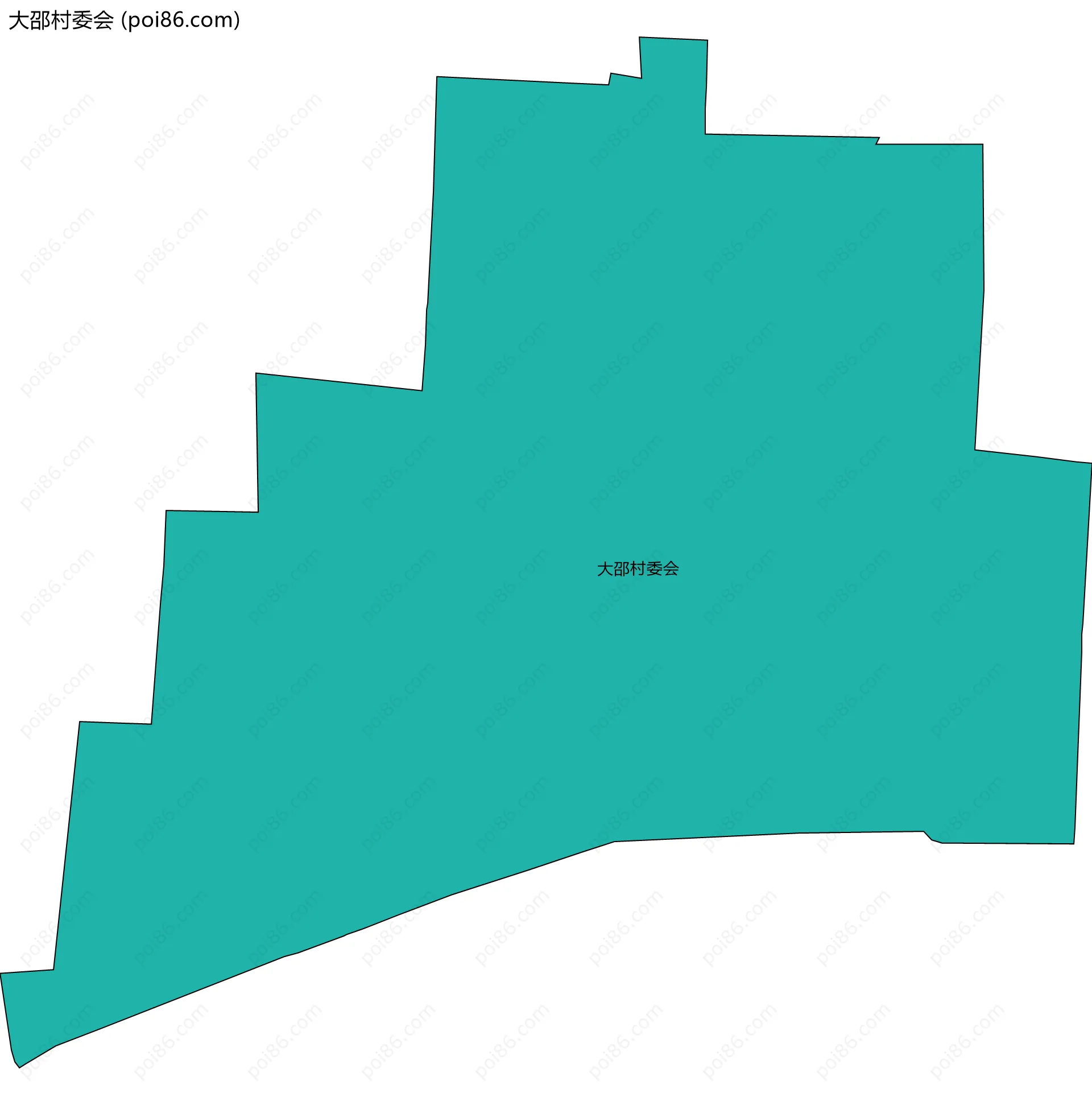 大邵村委会边界地图