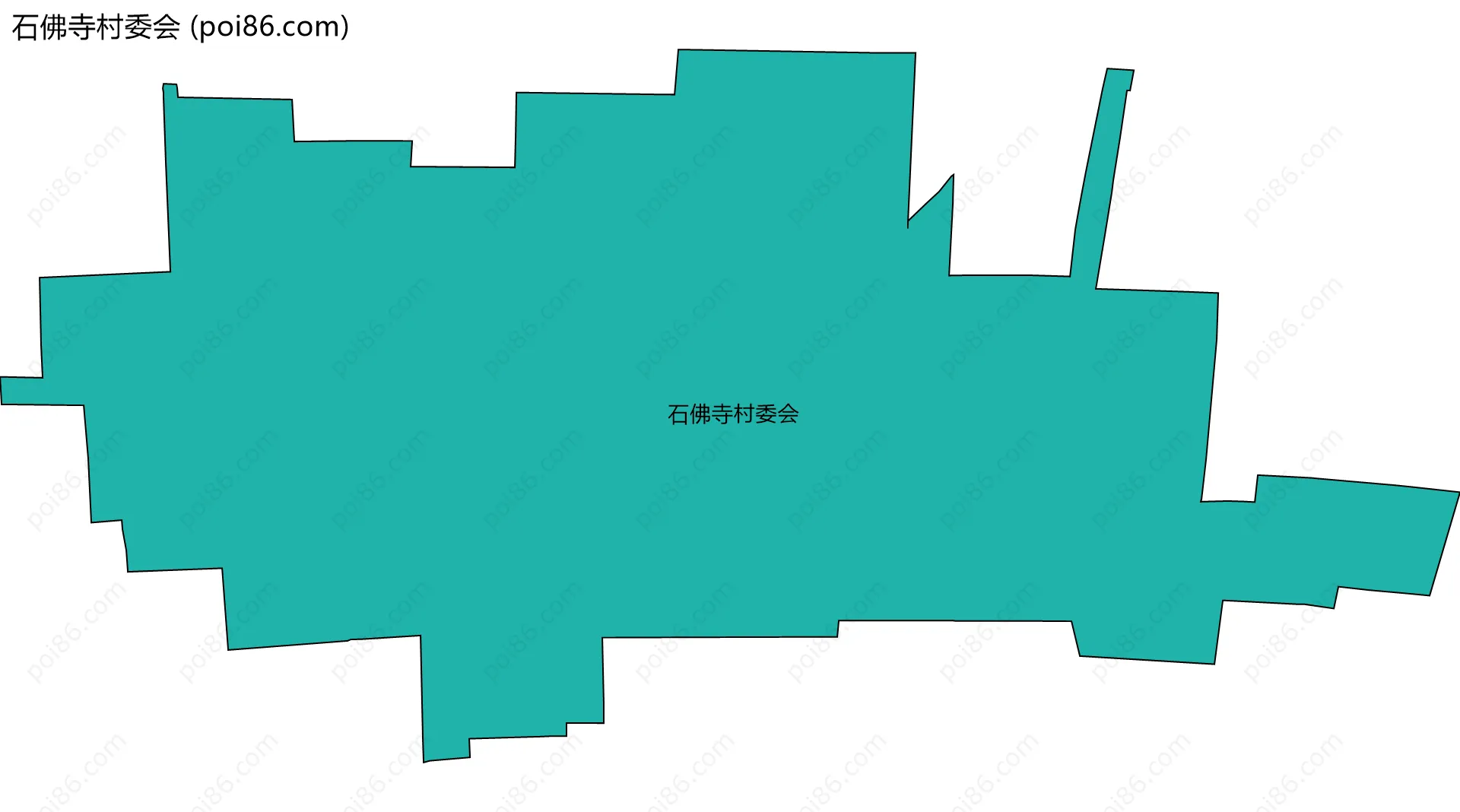 石佛寺村委会边界地图