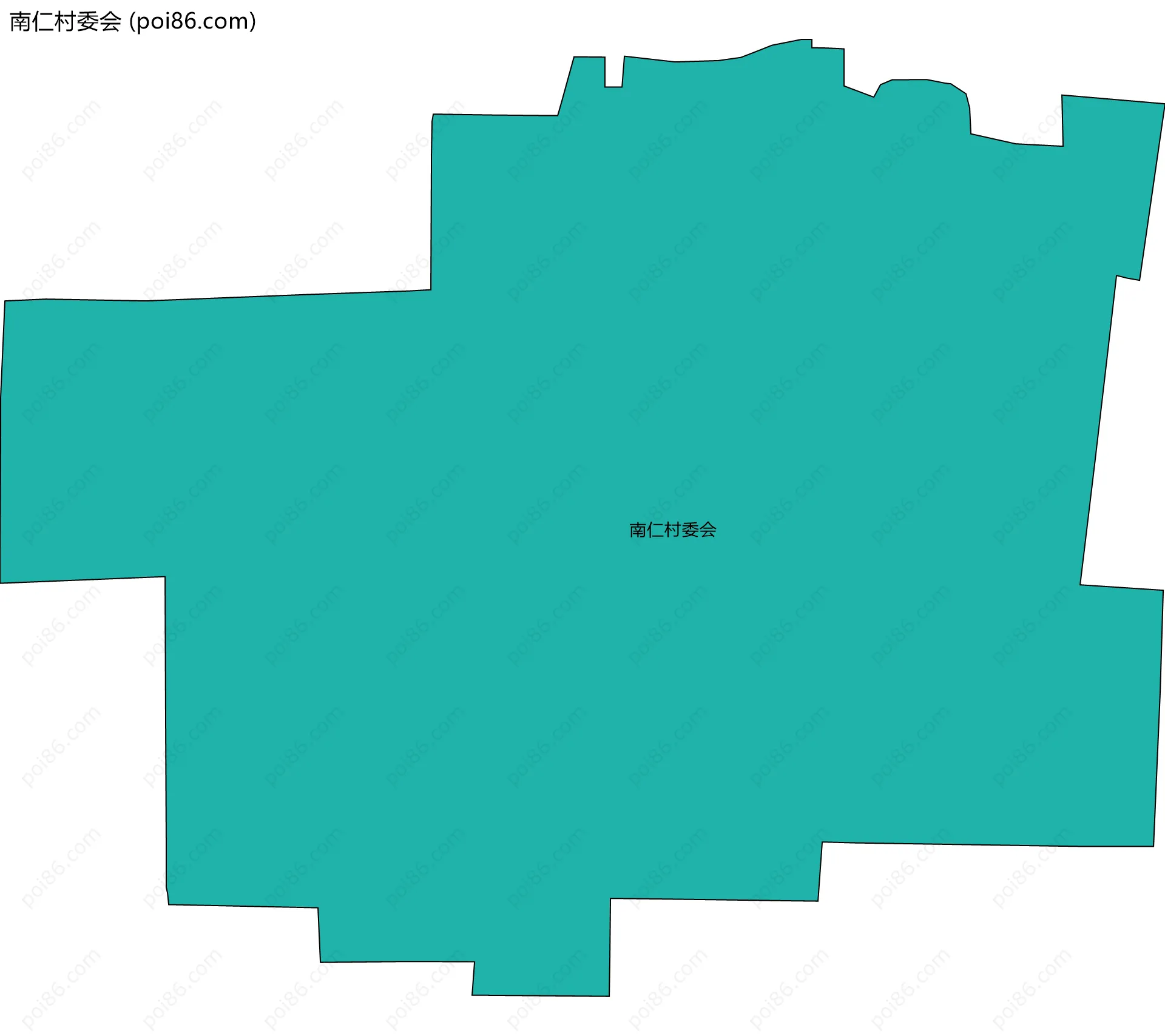 南仁村委会边界地图