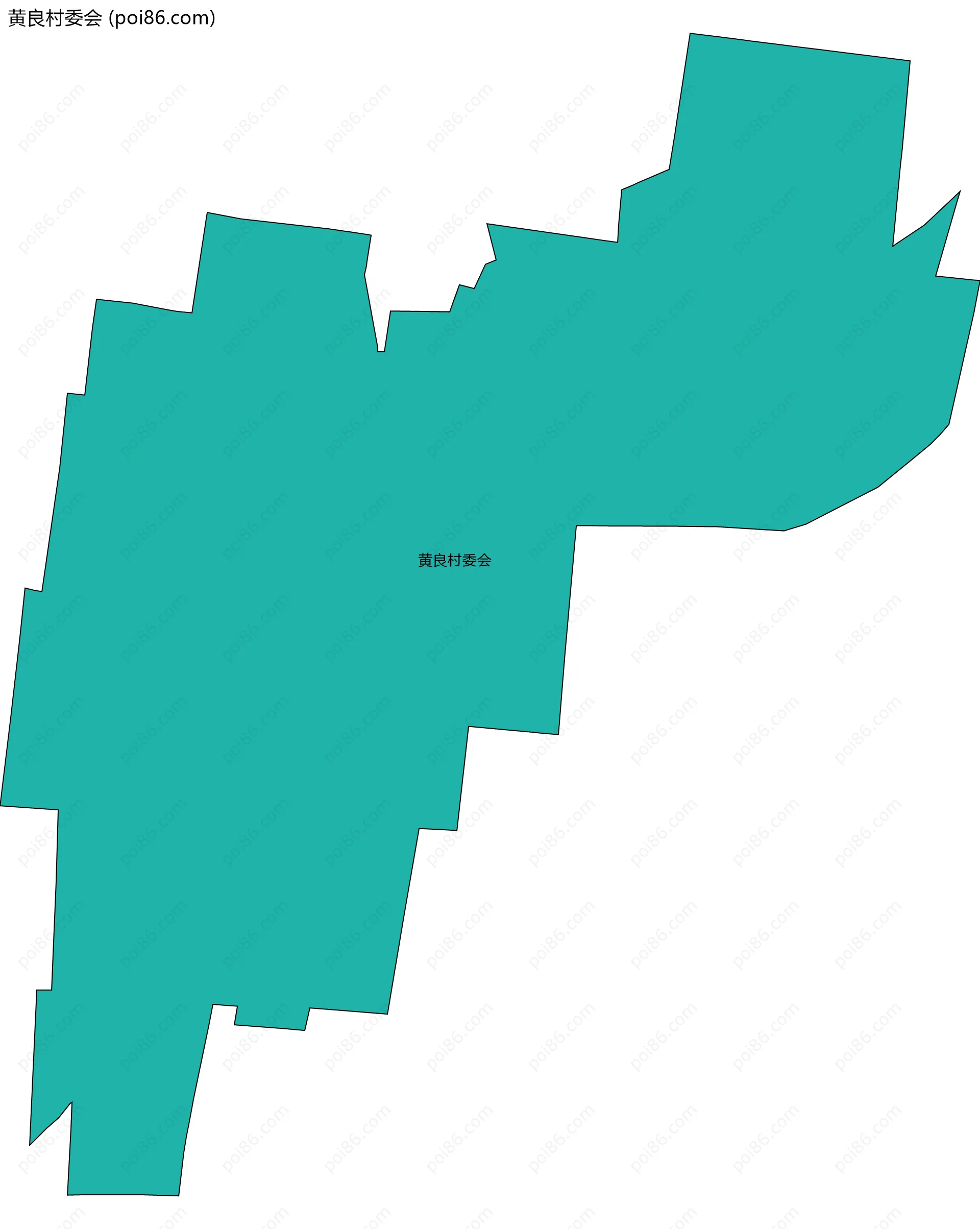 黄良村委会边界地图