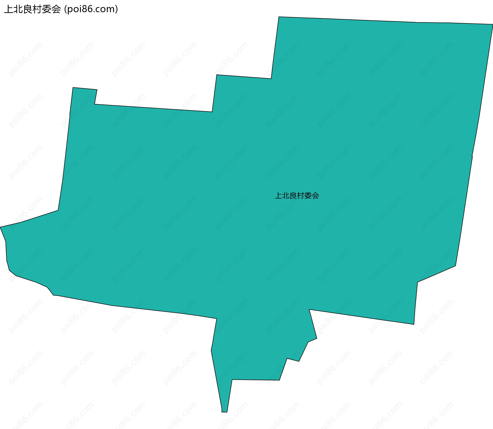 上北良村委会边界地图