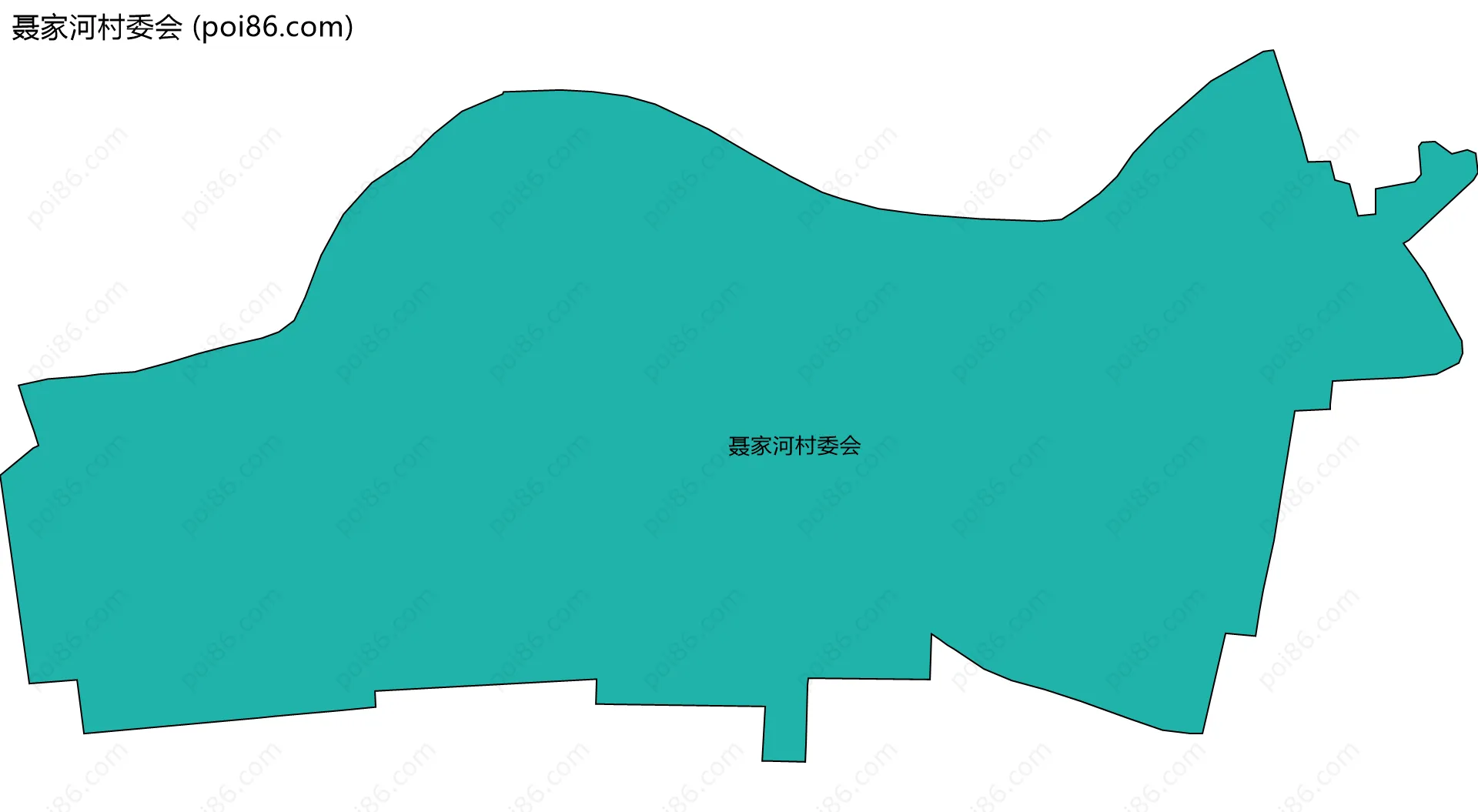 聂家河村委会边界地图