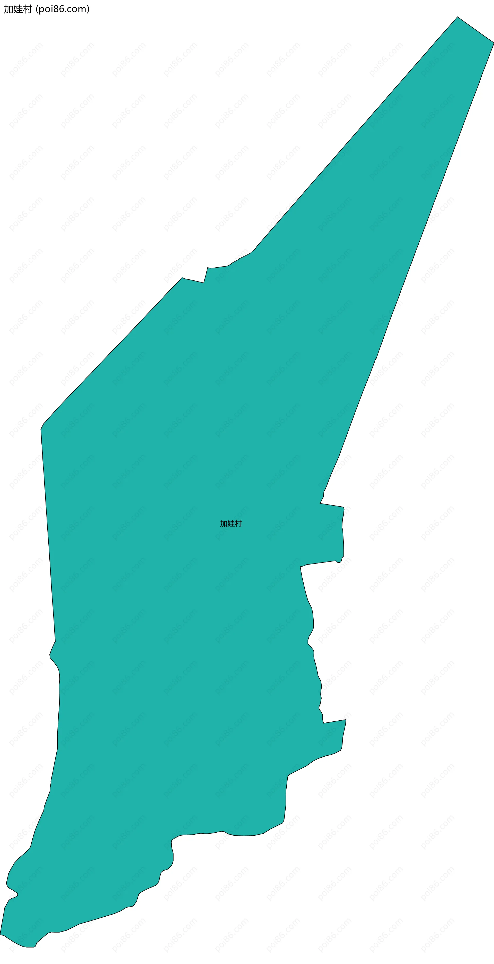 加娃村边界地图