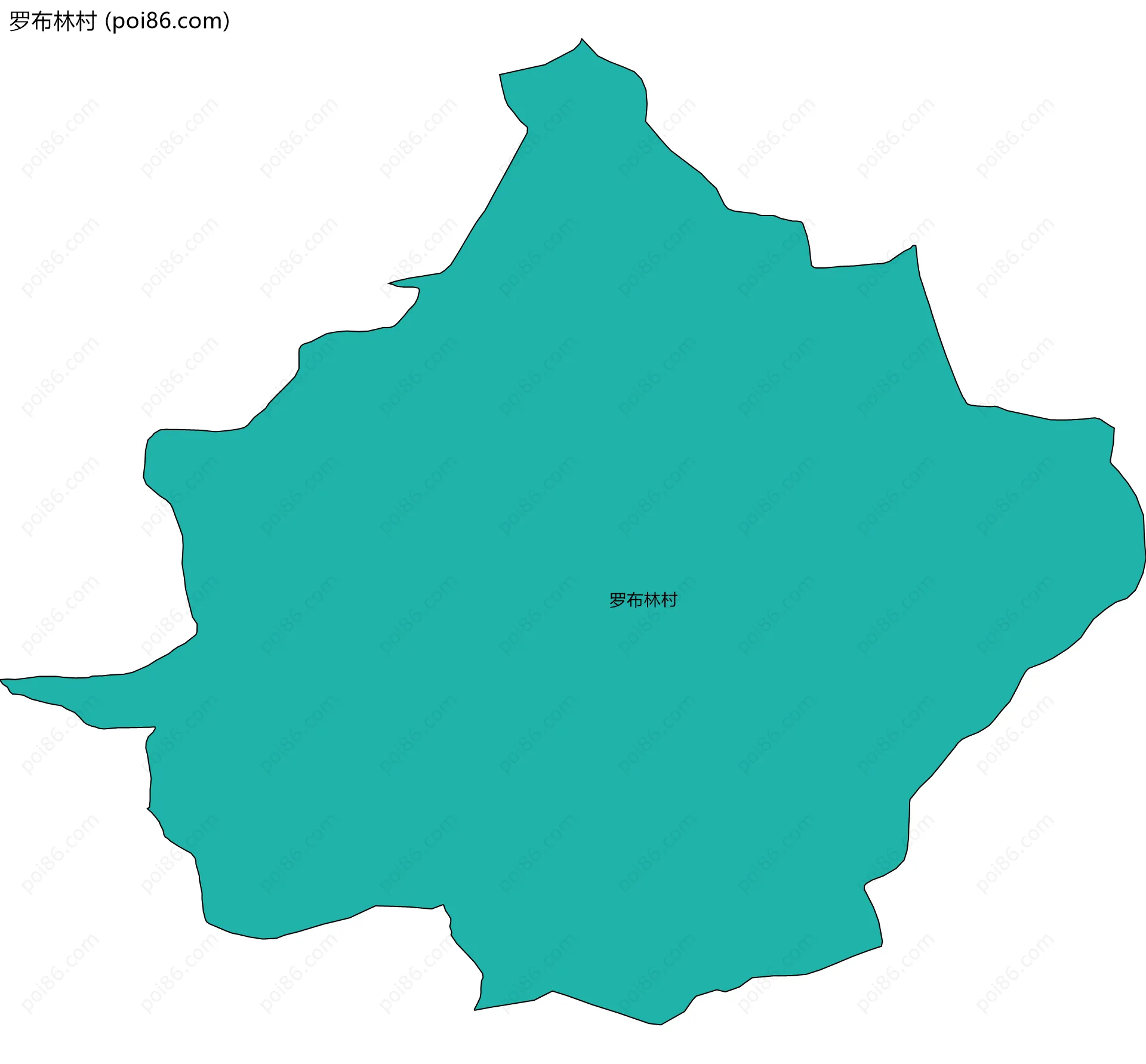 罗布林村边界地图