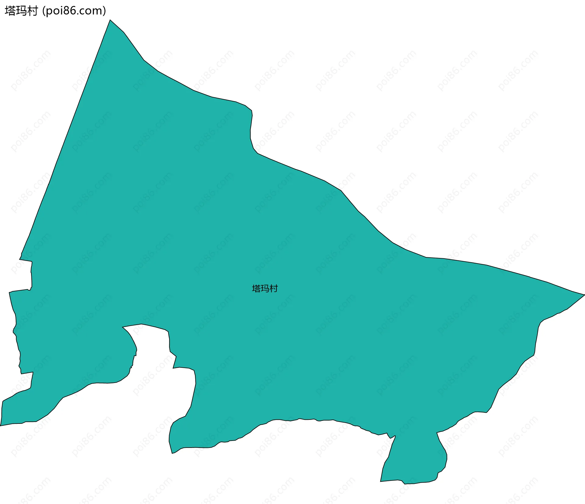 塔玛村边界地图