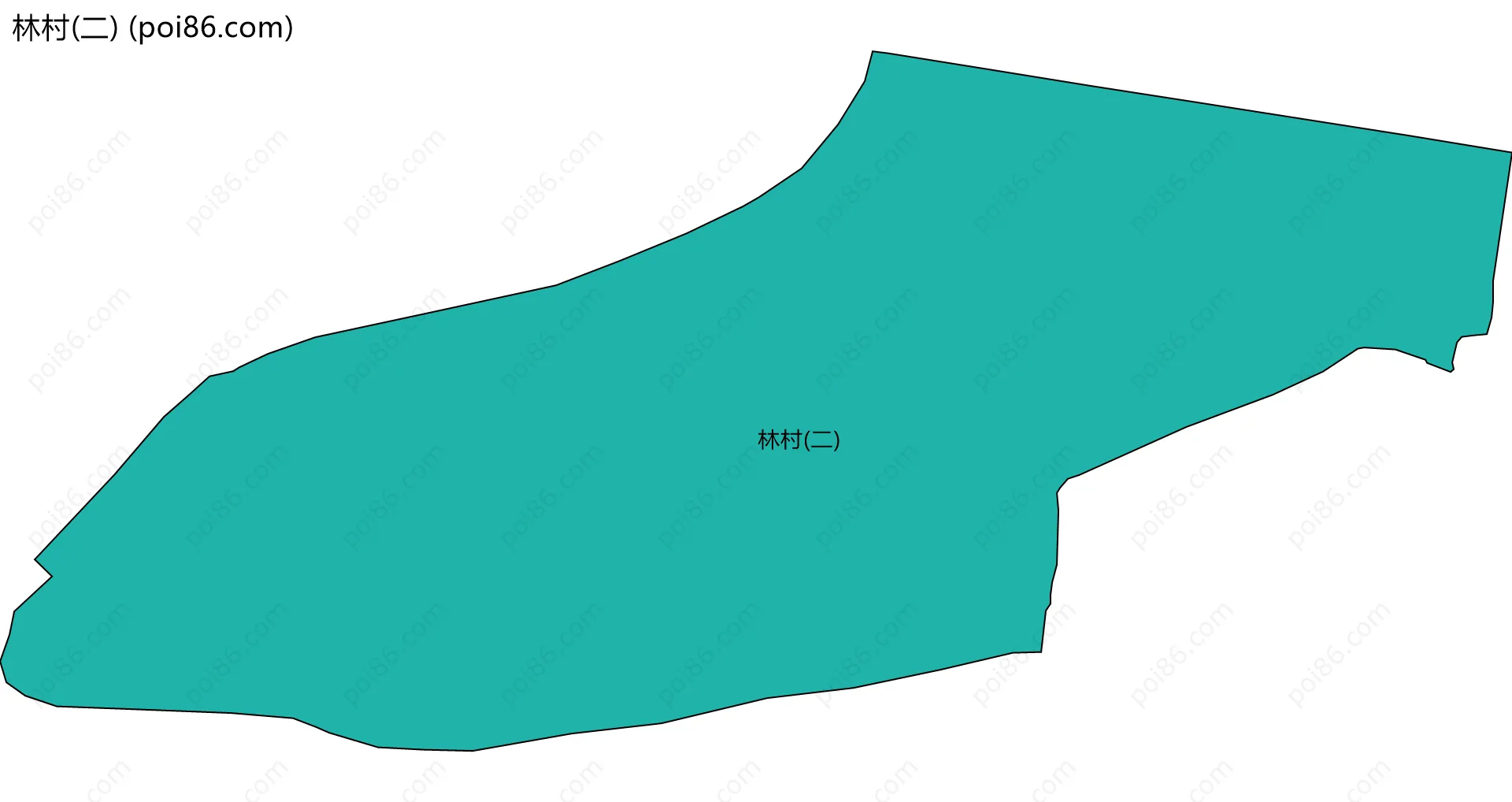 林村(二)边界地图