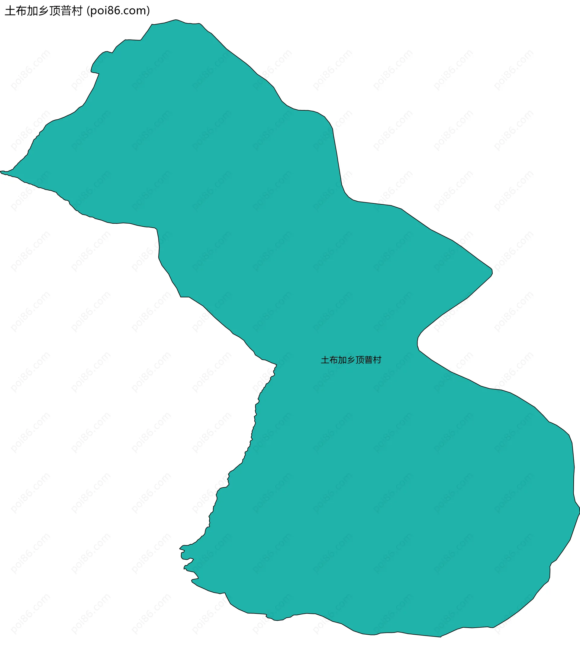土布加乡顶普村边界地图
